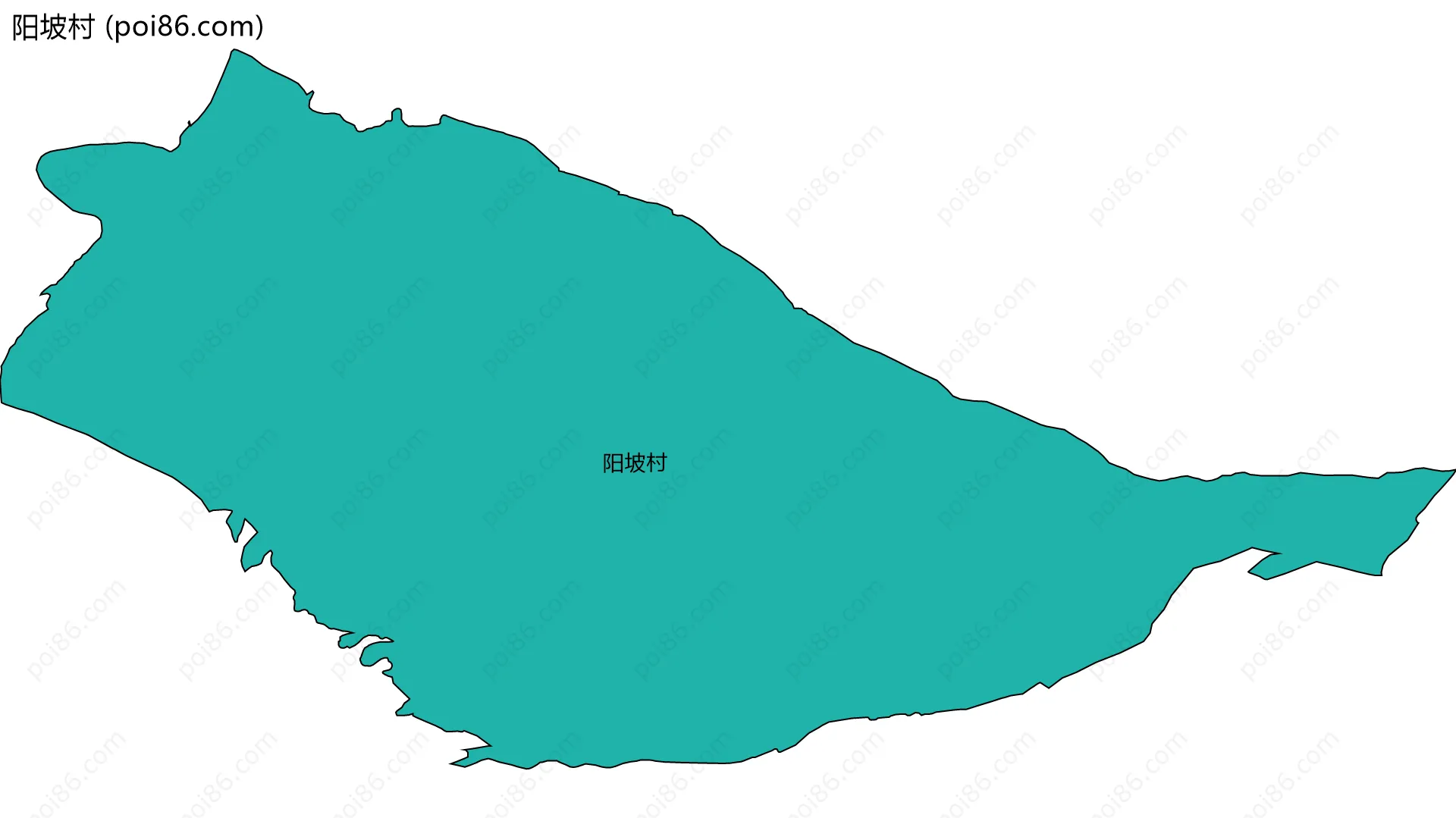 阳坡村边界地图