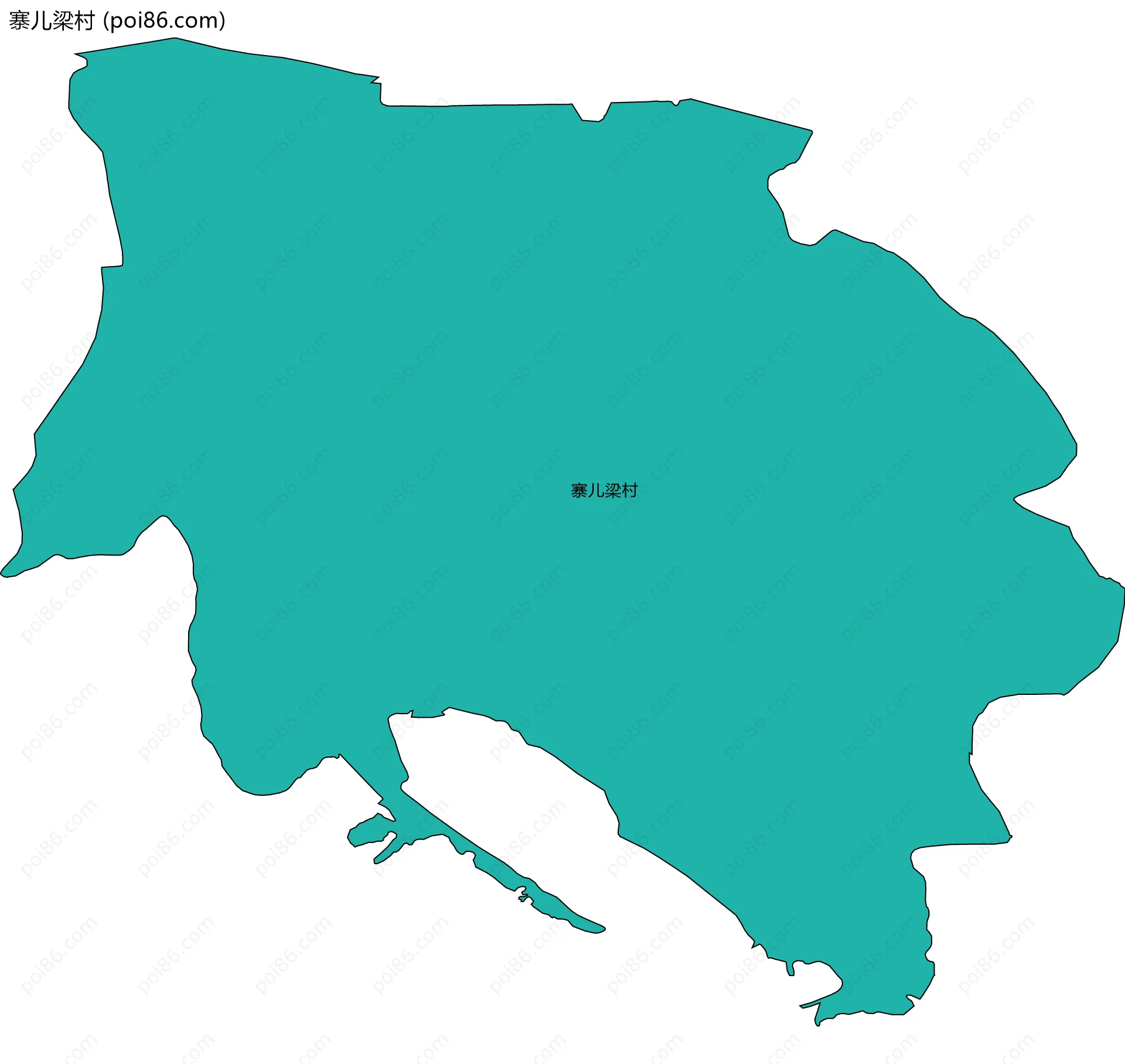 寨儿梁村边界地图