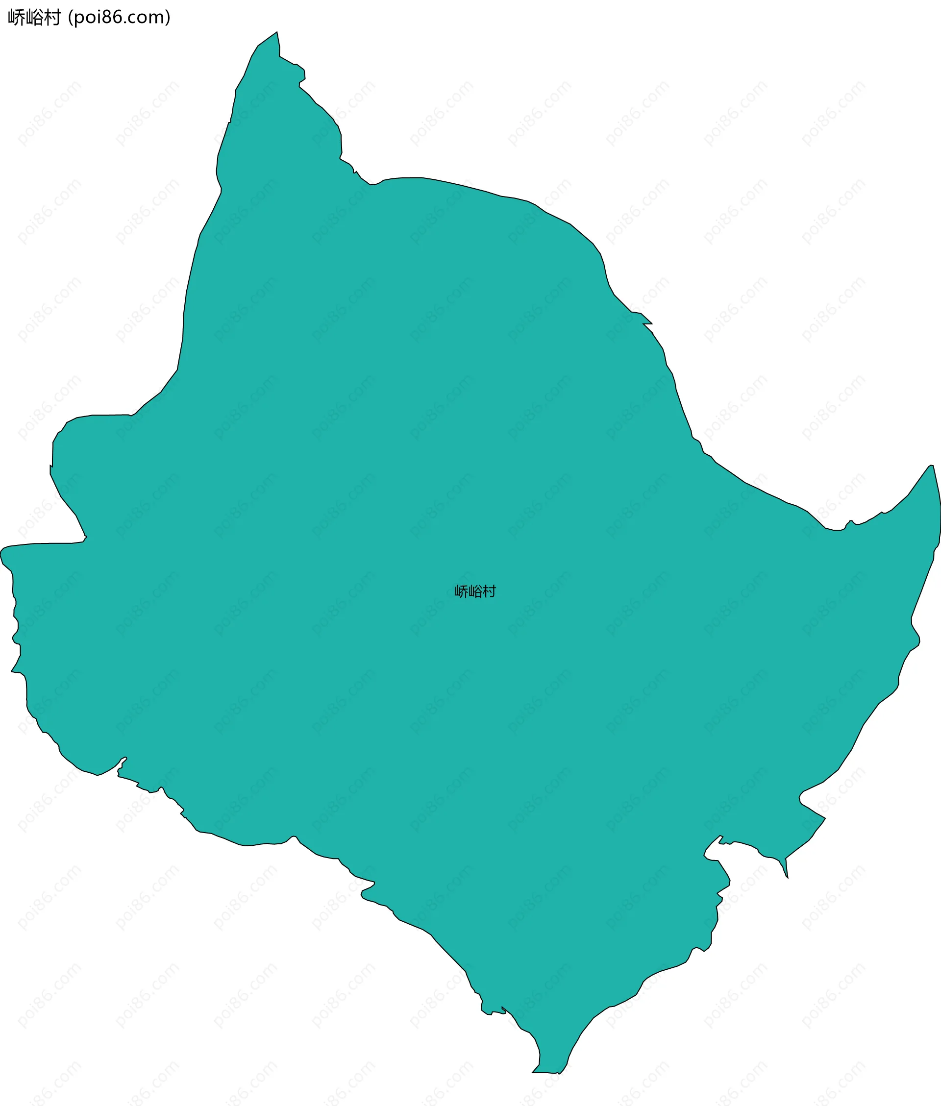 峤峪村边界地图