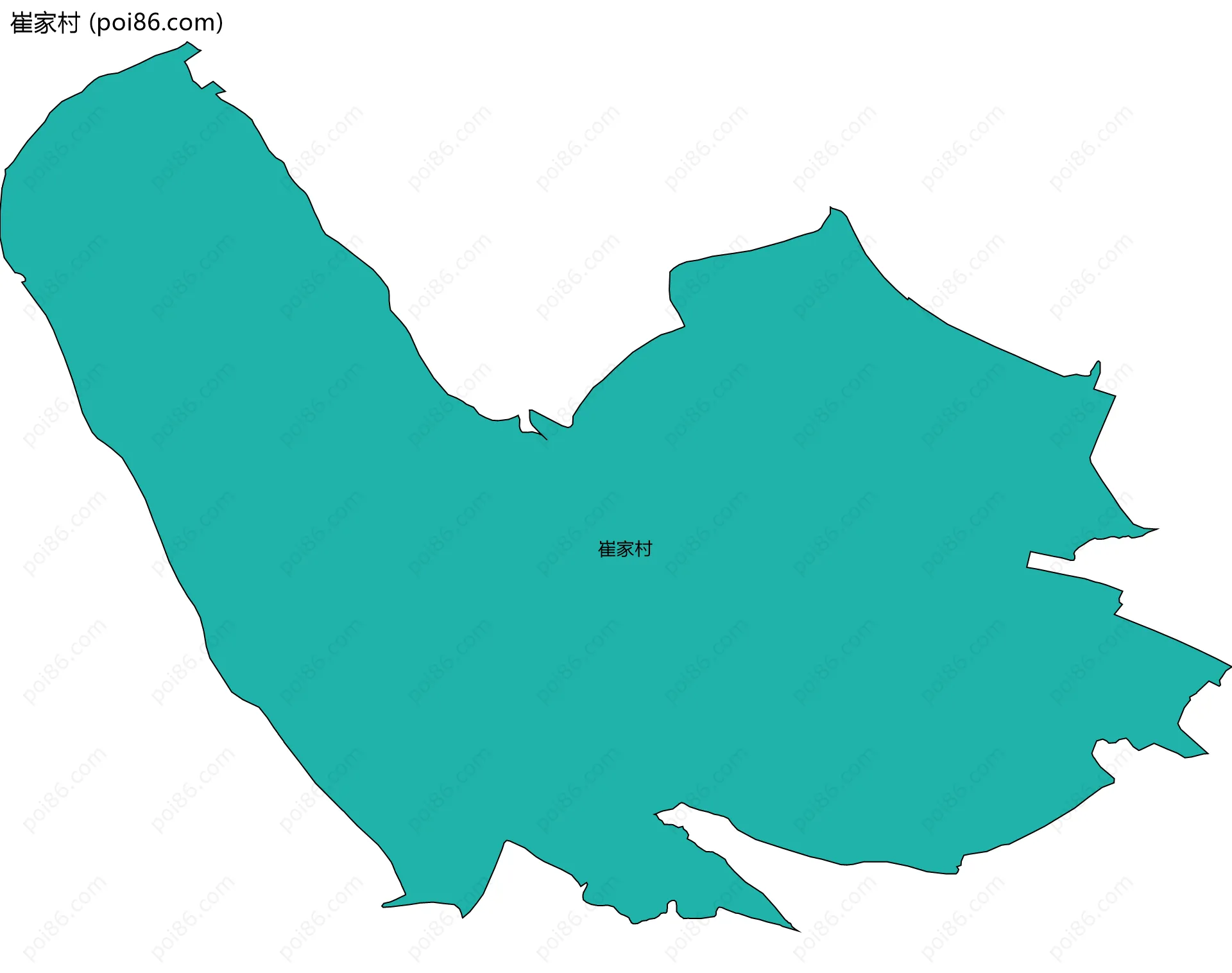崔家村边界地图
