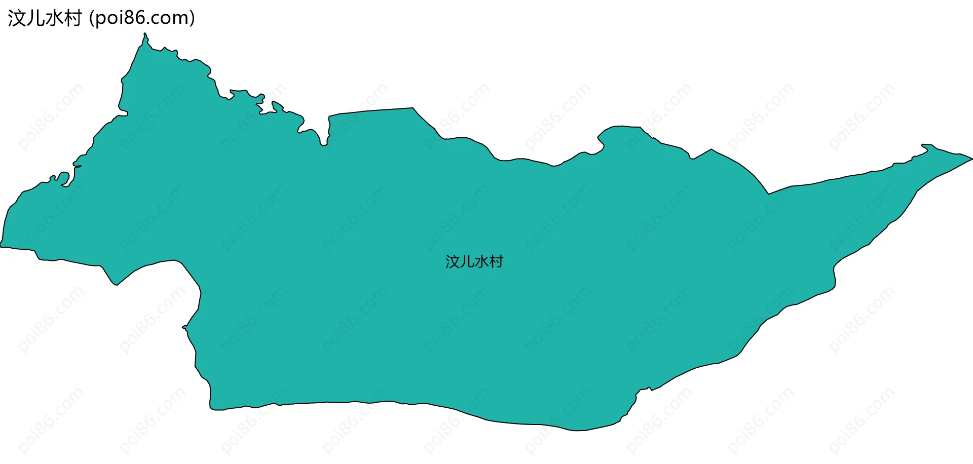 汶儿水村边界地图