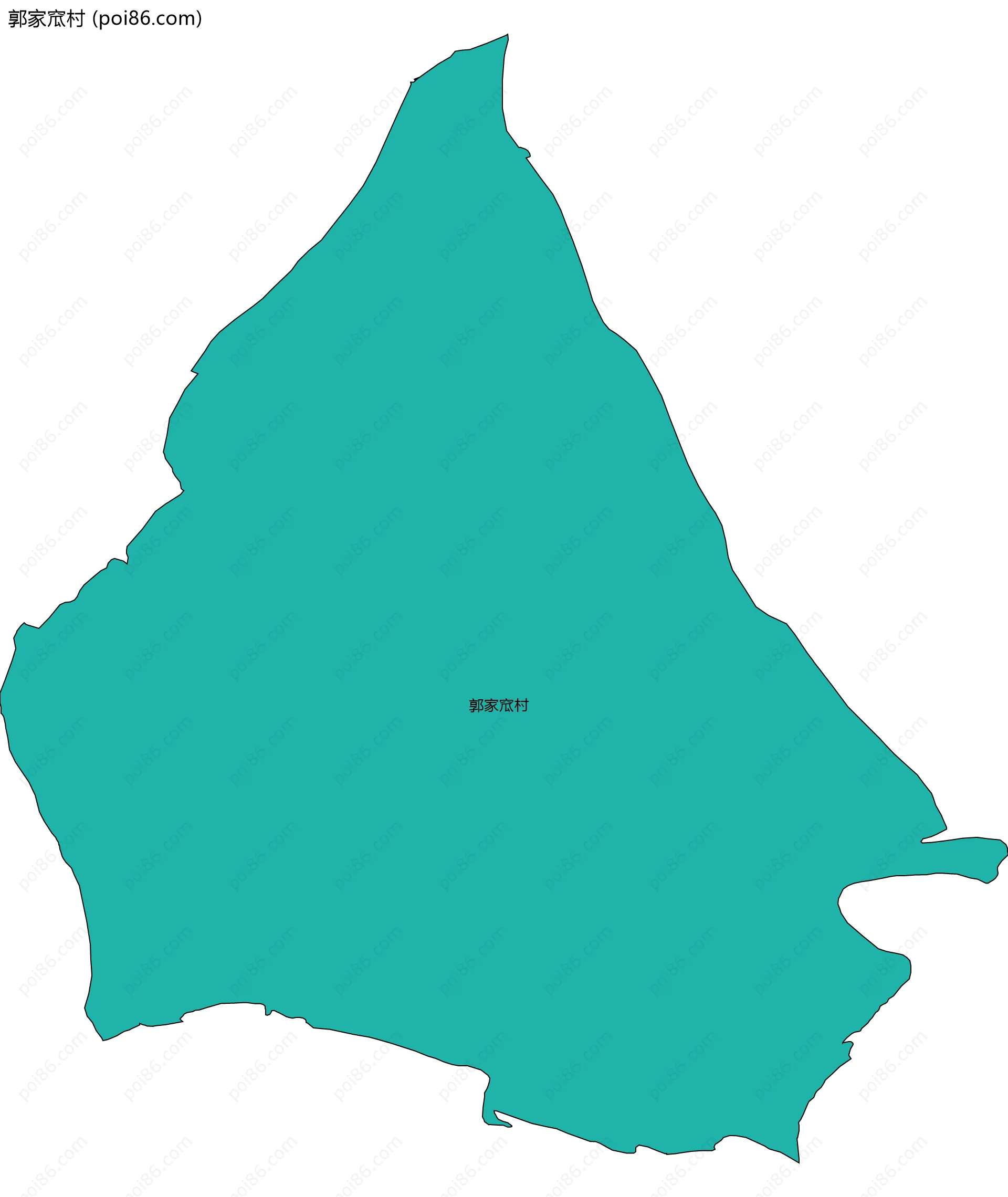 郭家窊村边界地图