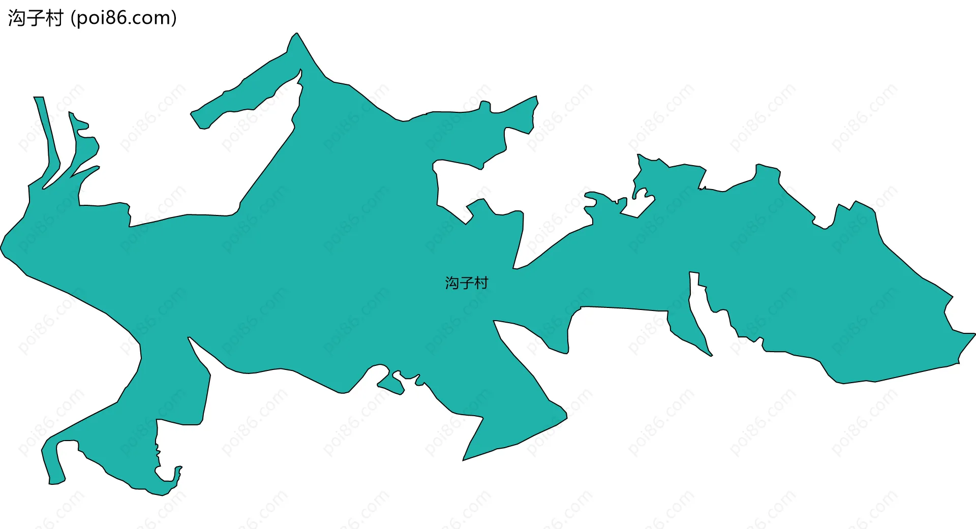 沟子村边界地图