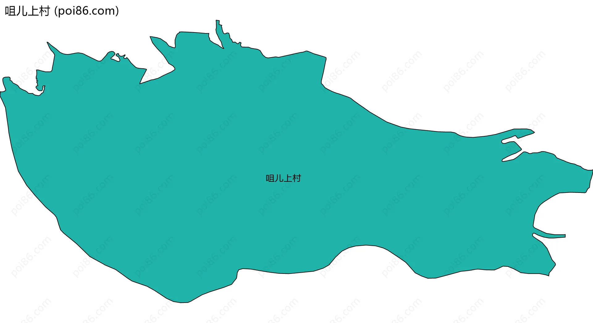 咀儿上村边界地图