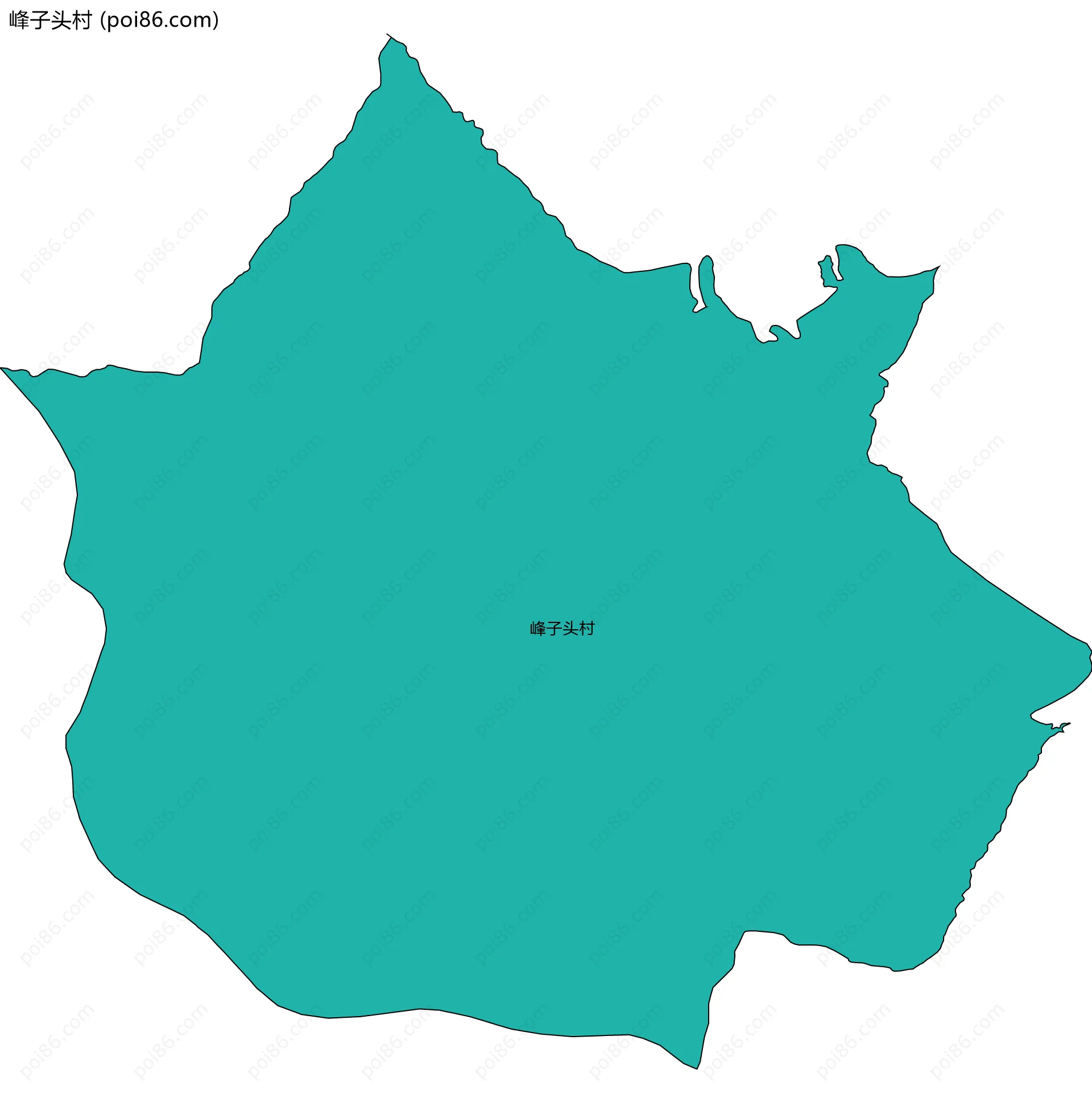 峰子头村边界地图
