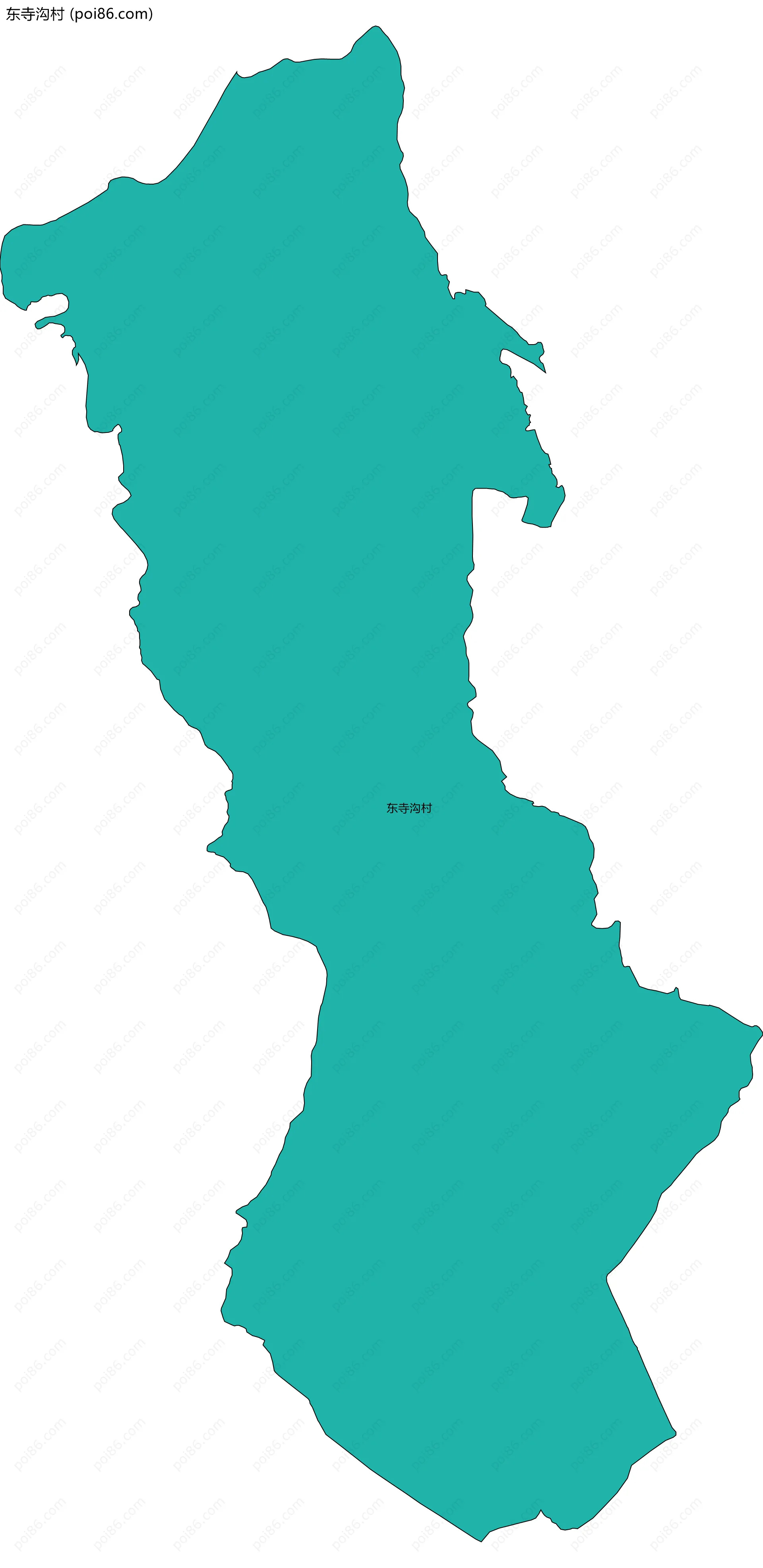 东寺沟村边界地图