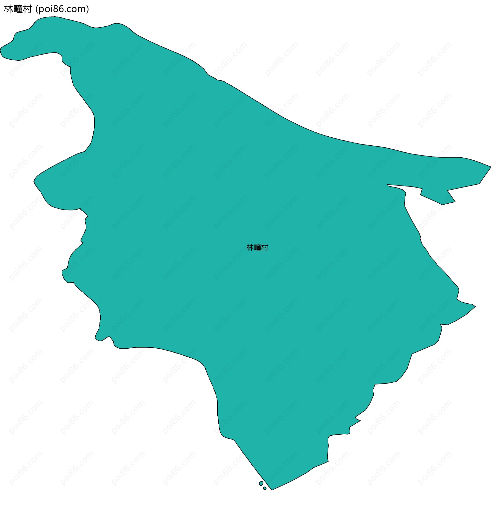 林疃村边界地图