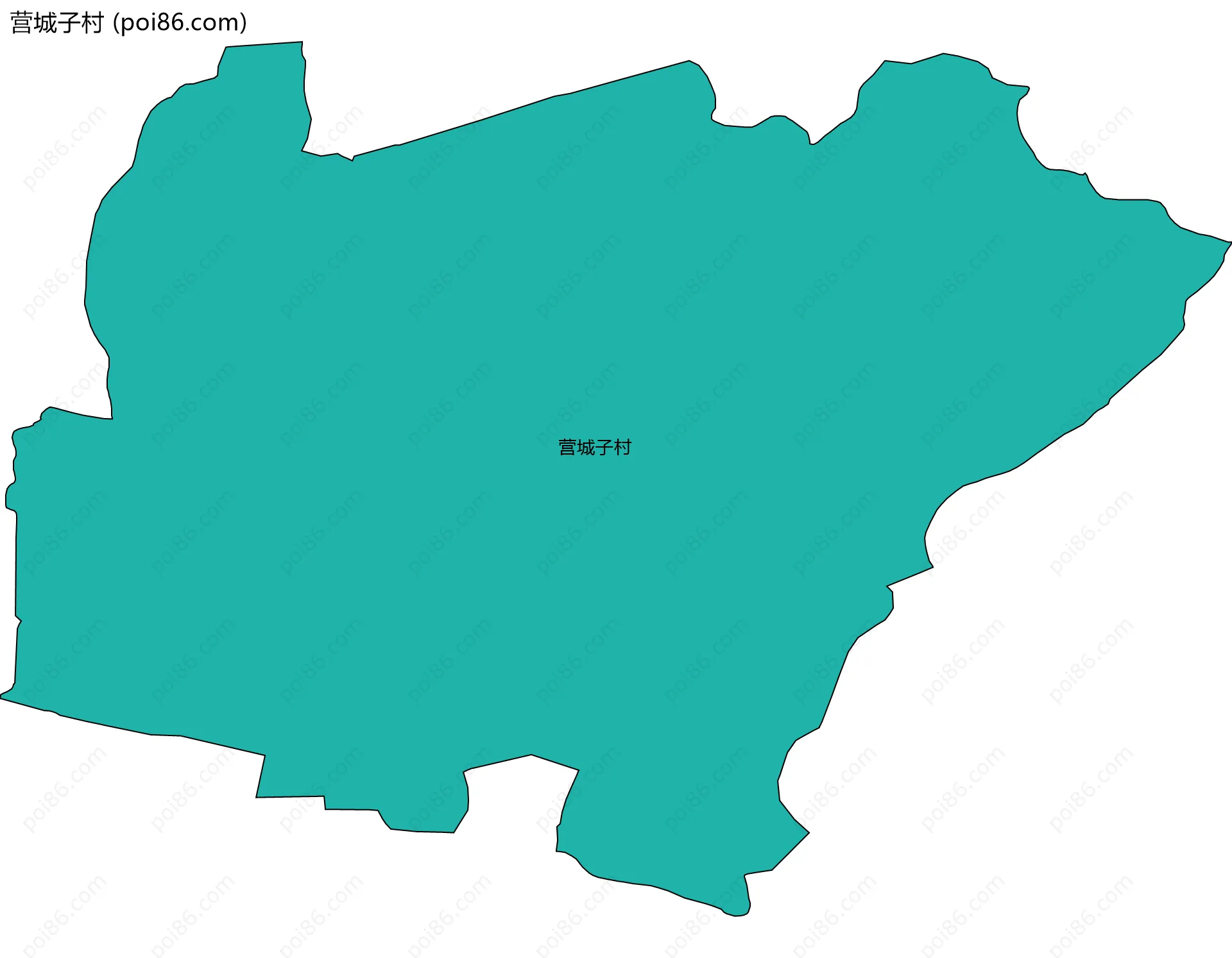 营城子村边界地图