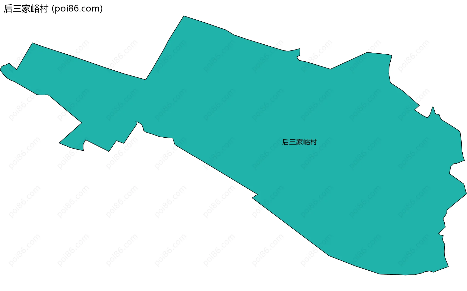 后三家峪村边界地图