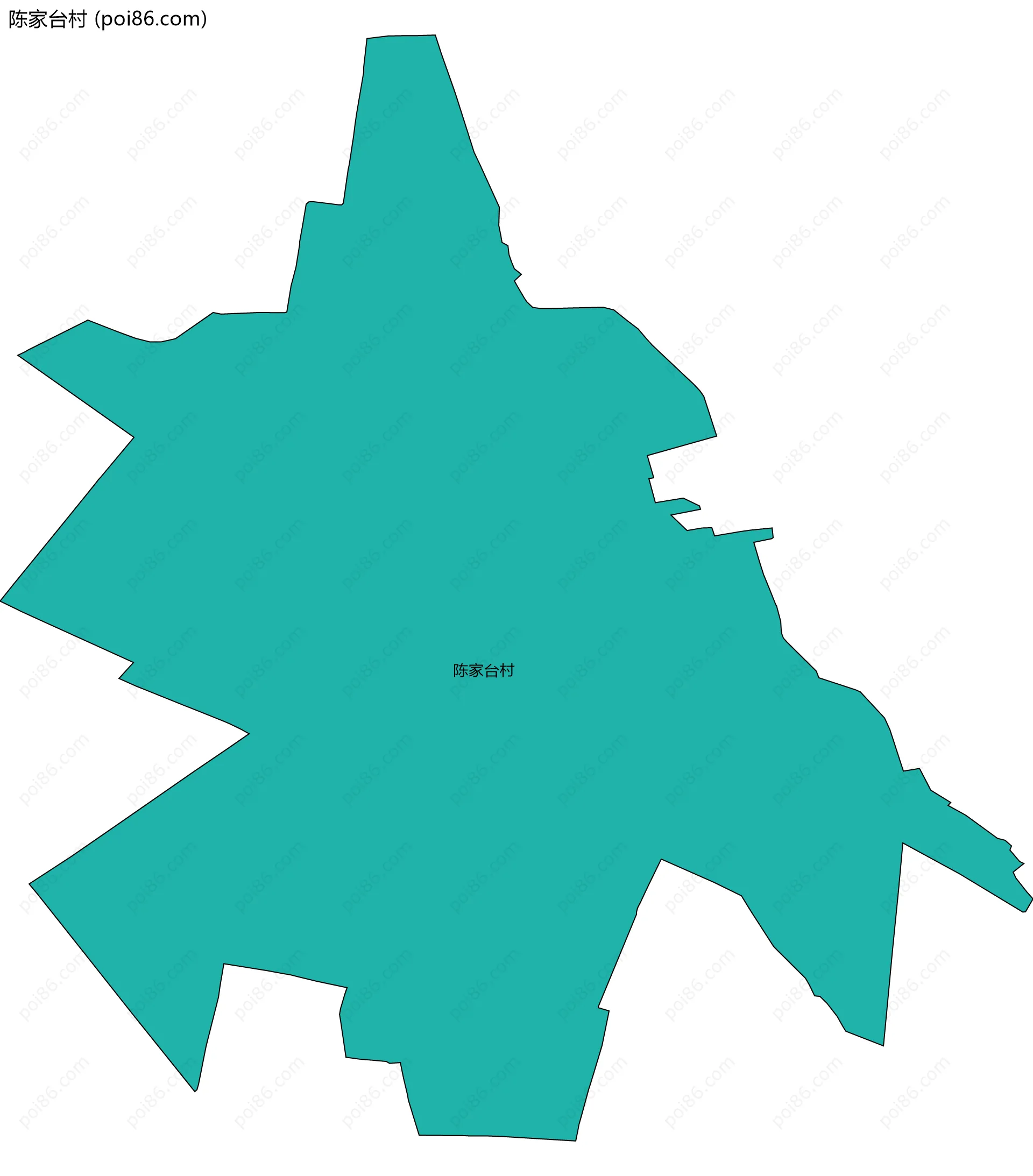 陈家台村边界地图