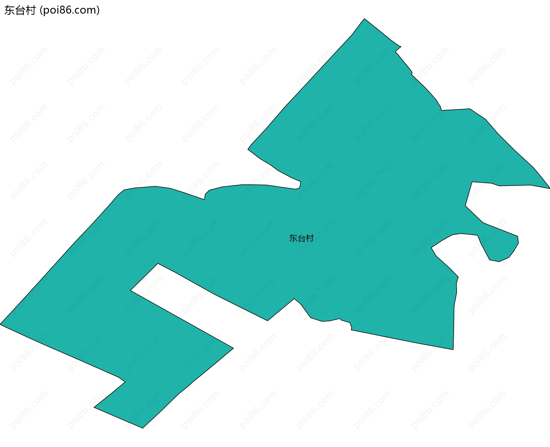 东台村边界地图