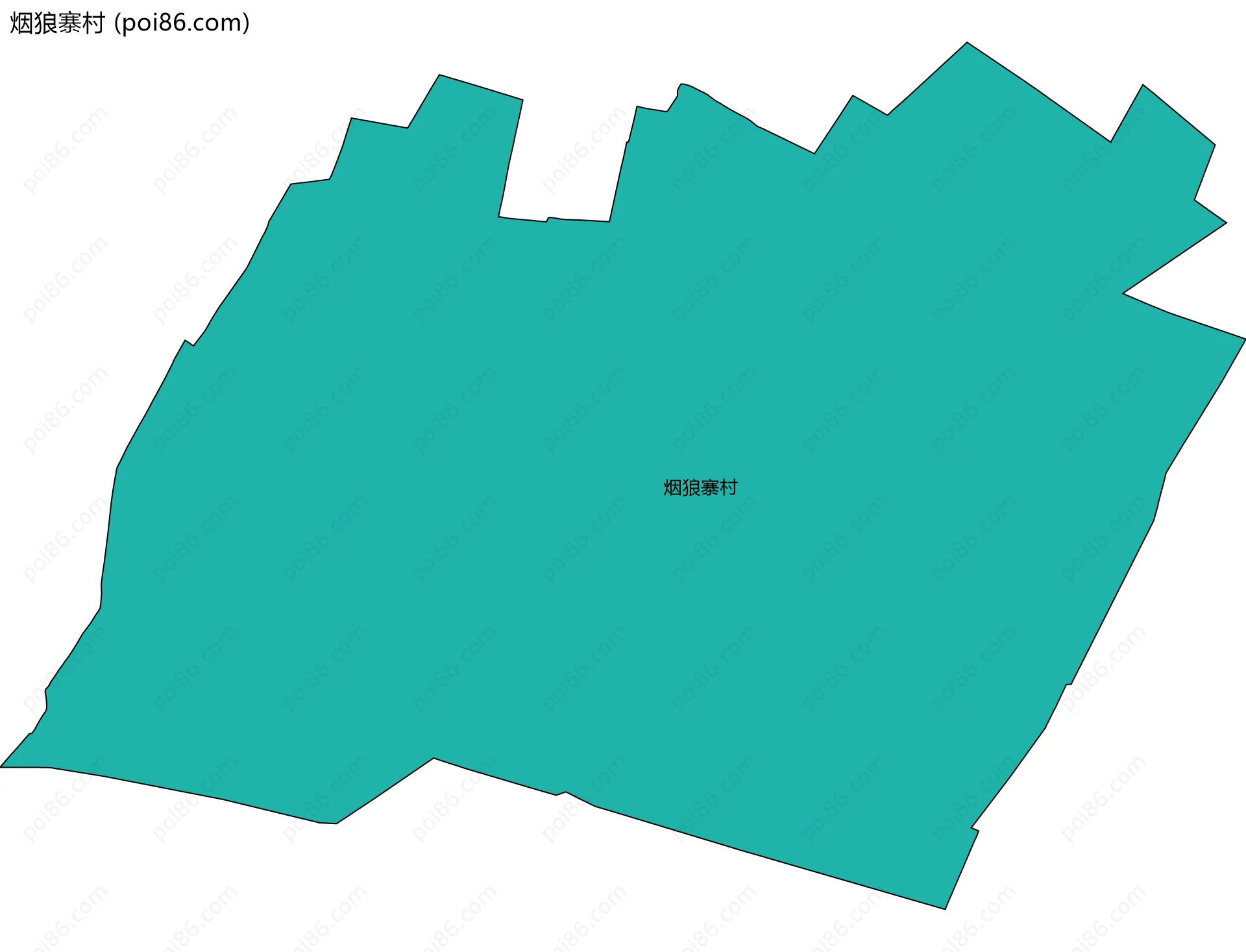 烟狼寨村边界地图