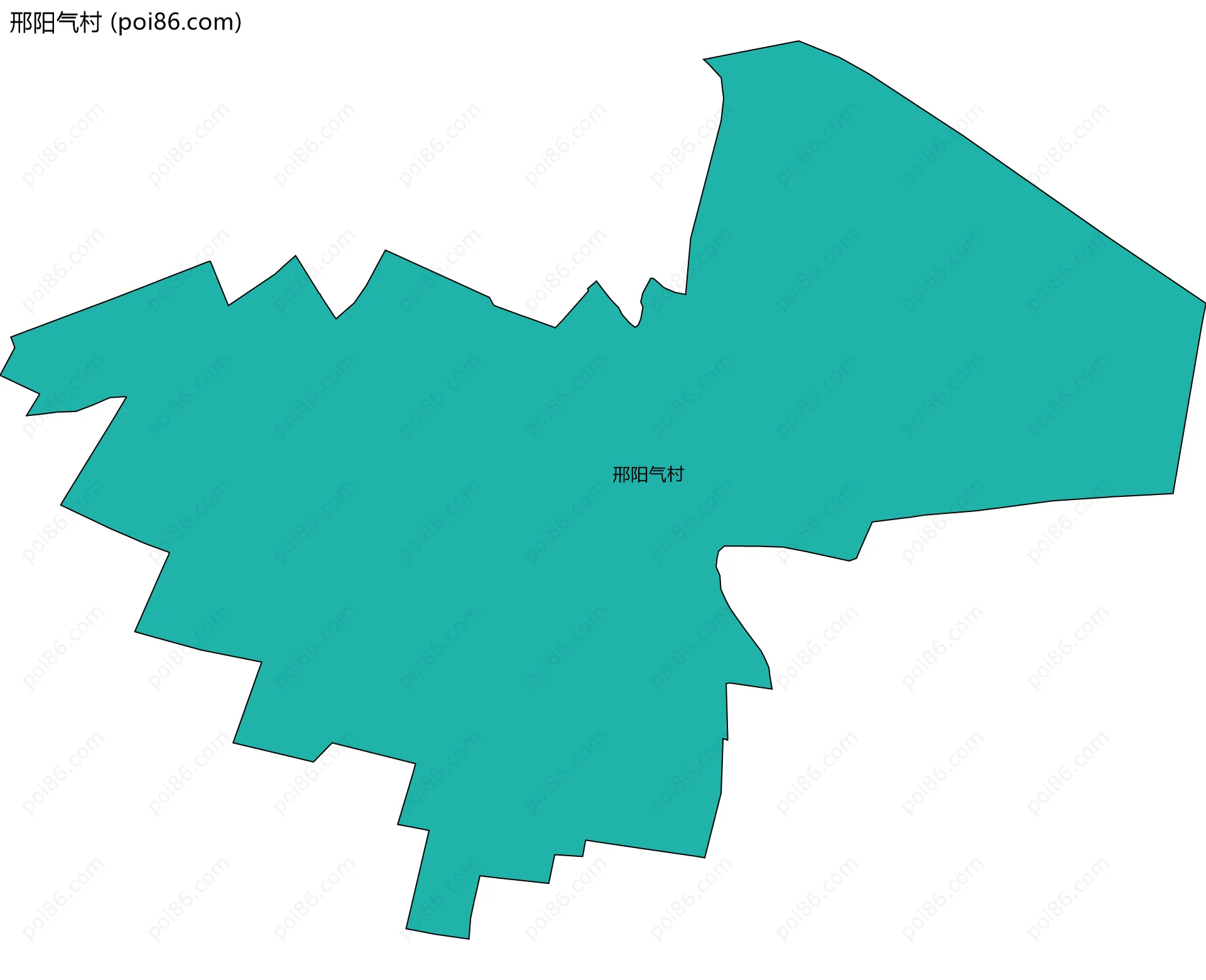 邢阳气村边界地图