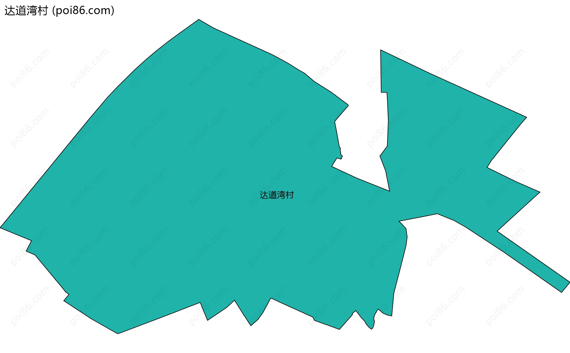 达道湾村边界地图
