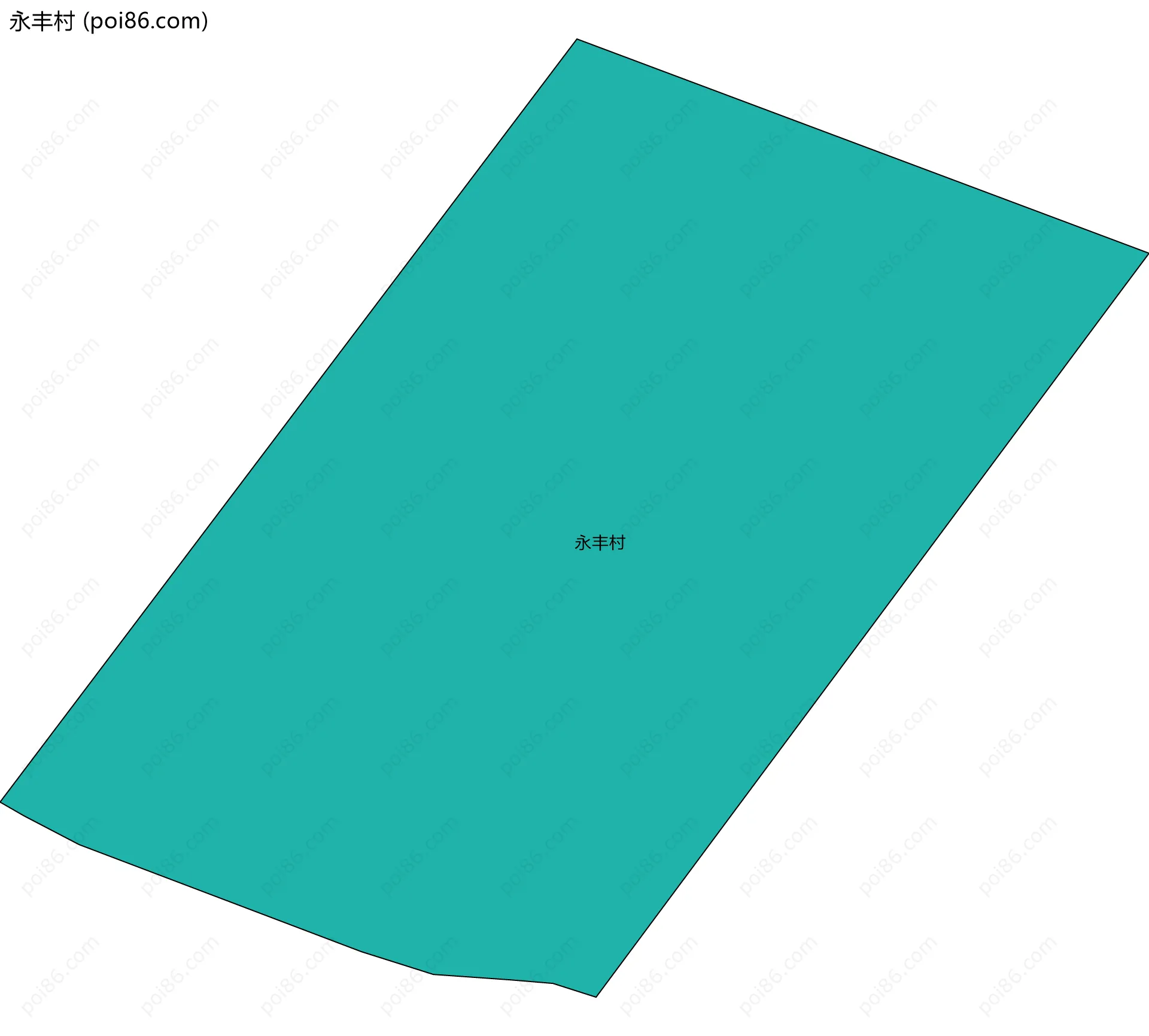 永丰村边界地图