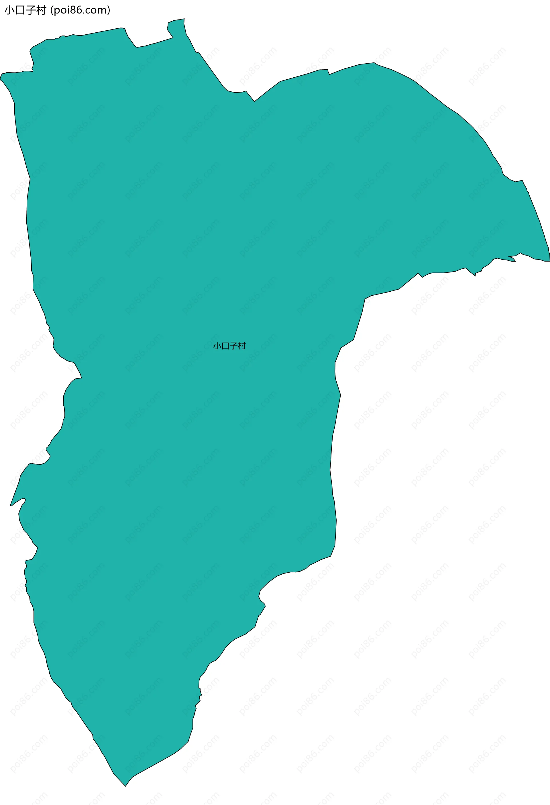 小口子村边界地图