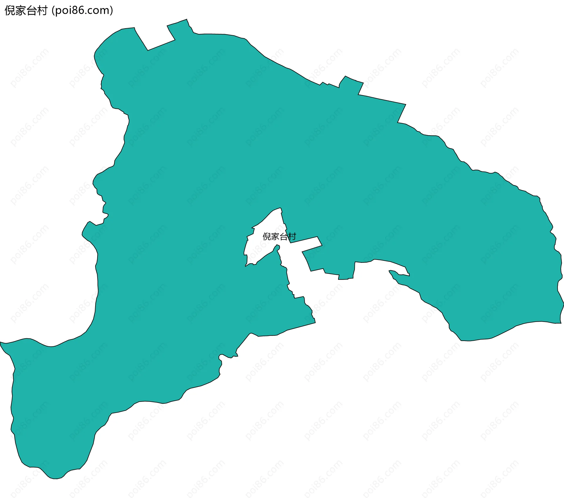 倪家台村边界地图