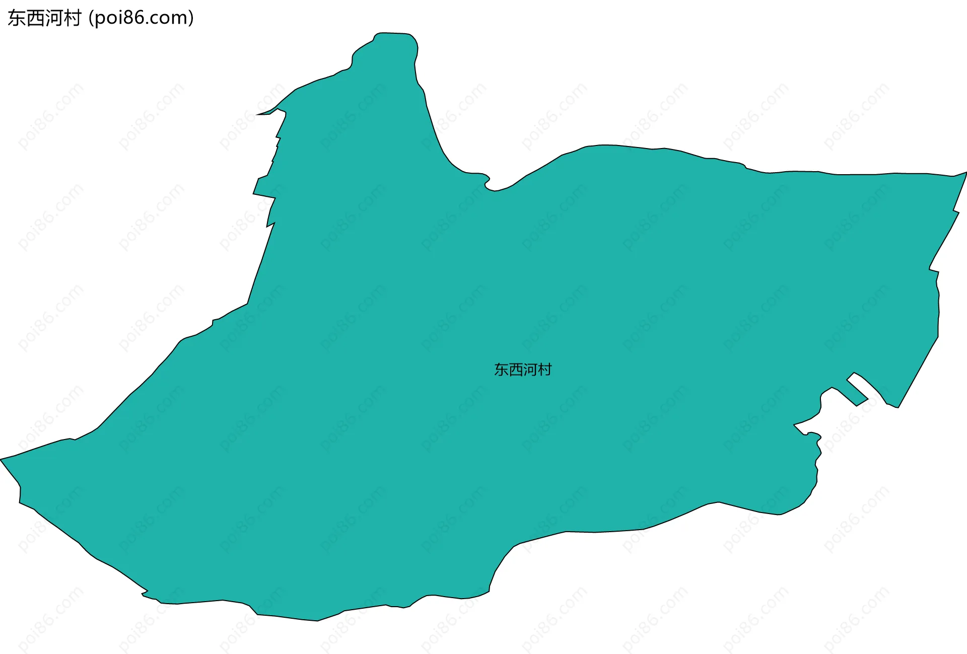 东西河村边界地图