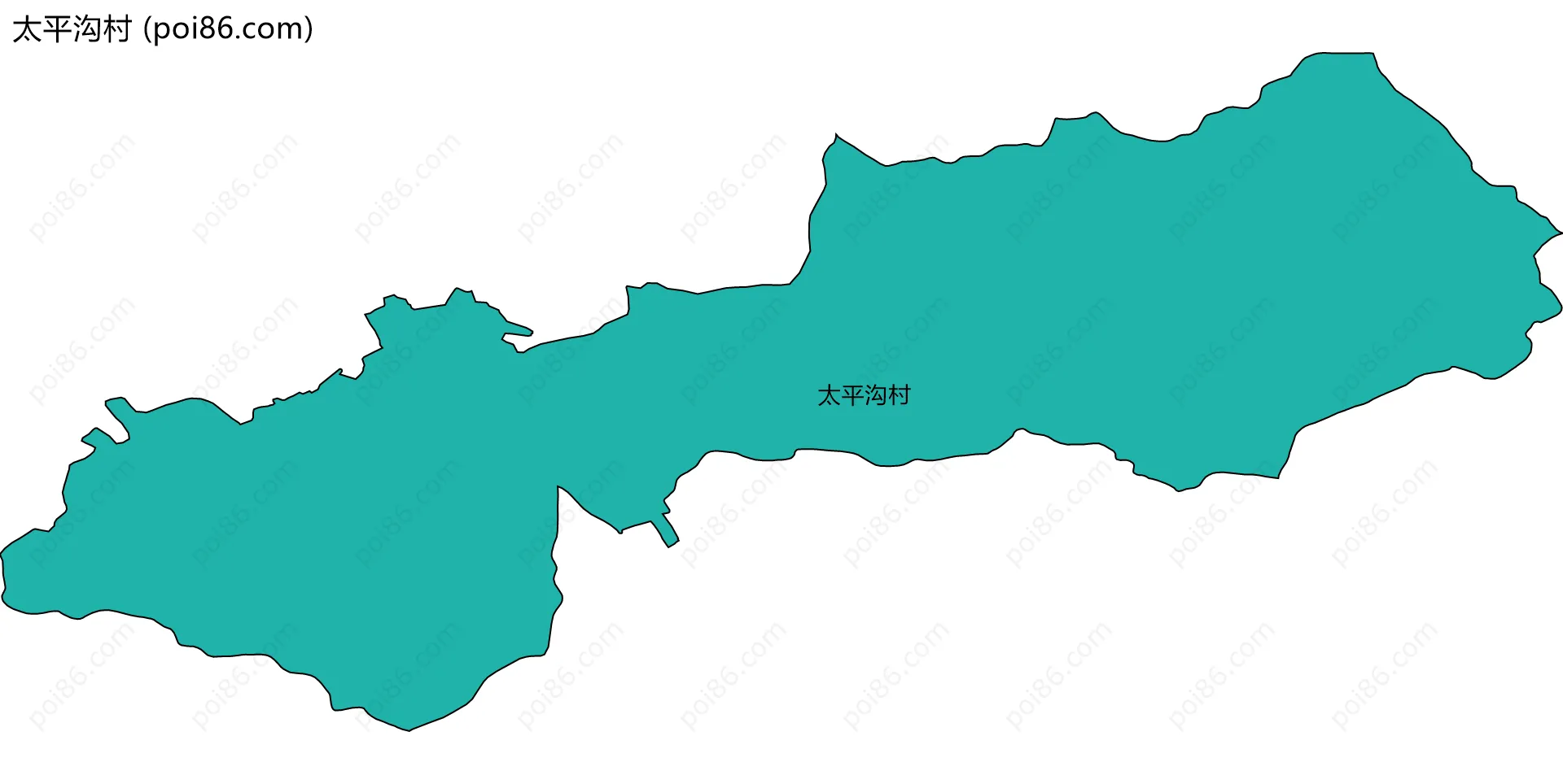 太平沟村边界地图