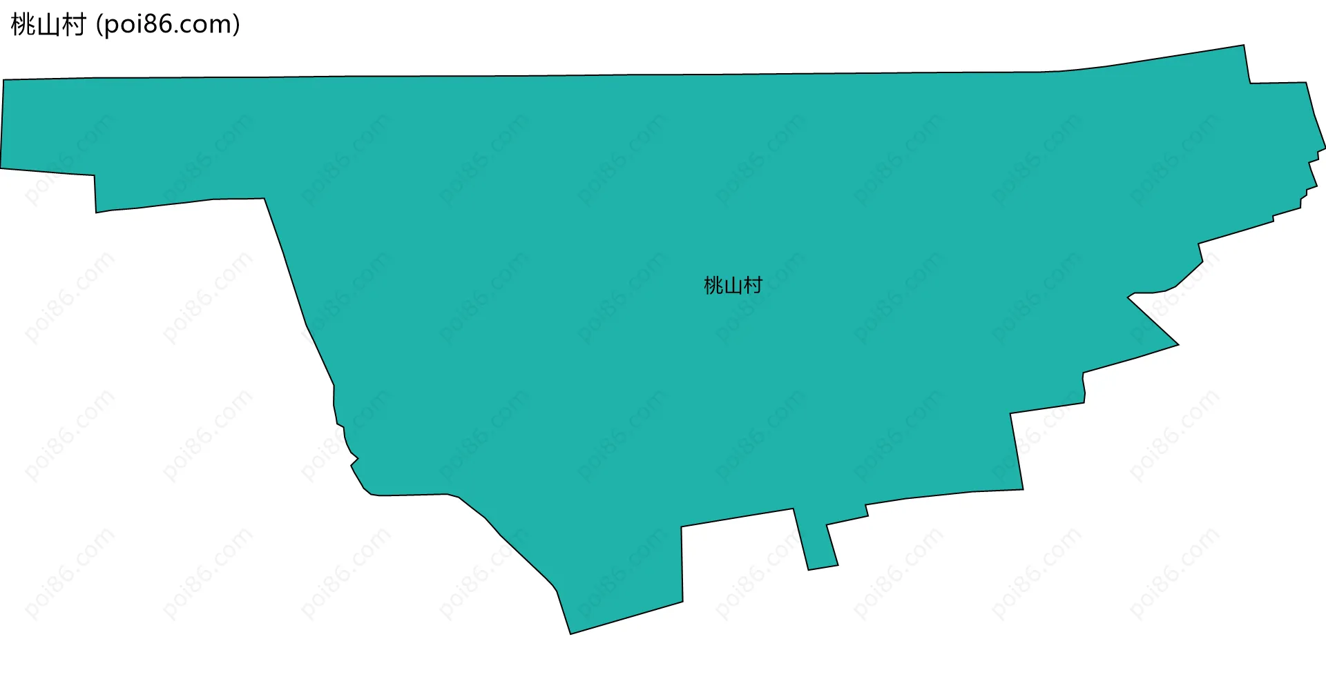 桃山村边界地图