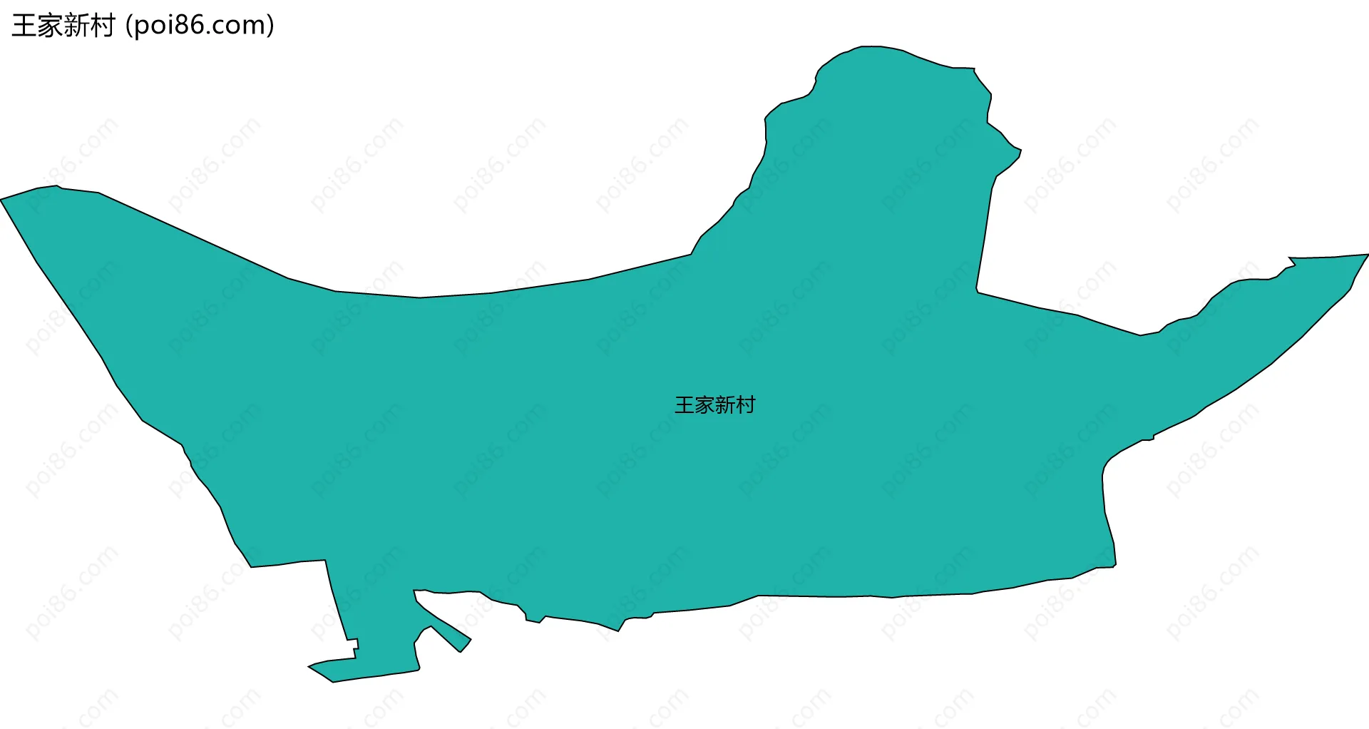 王家新村边界地图