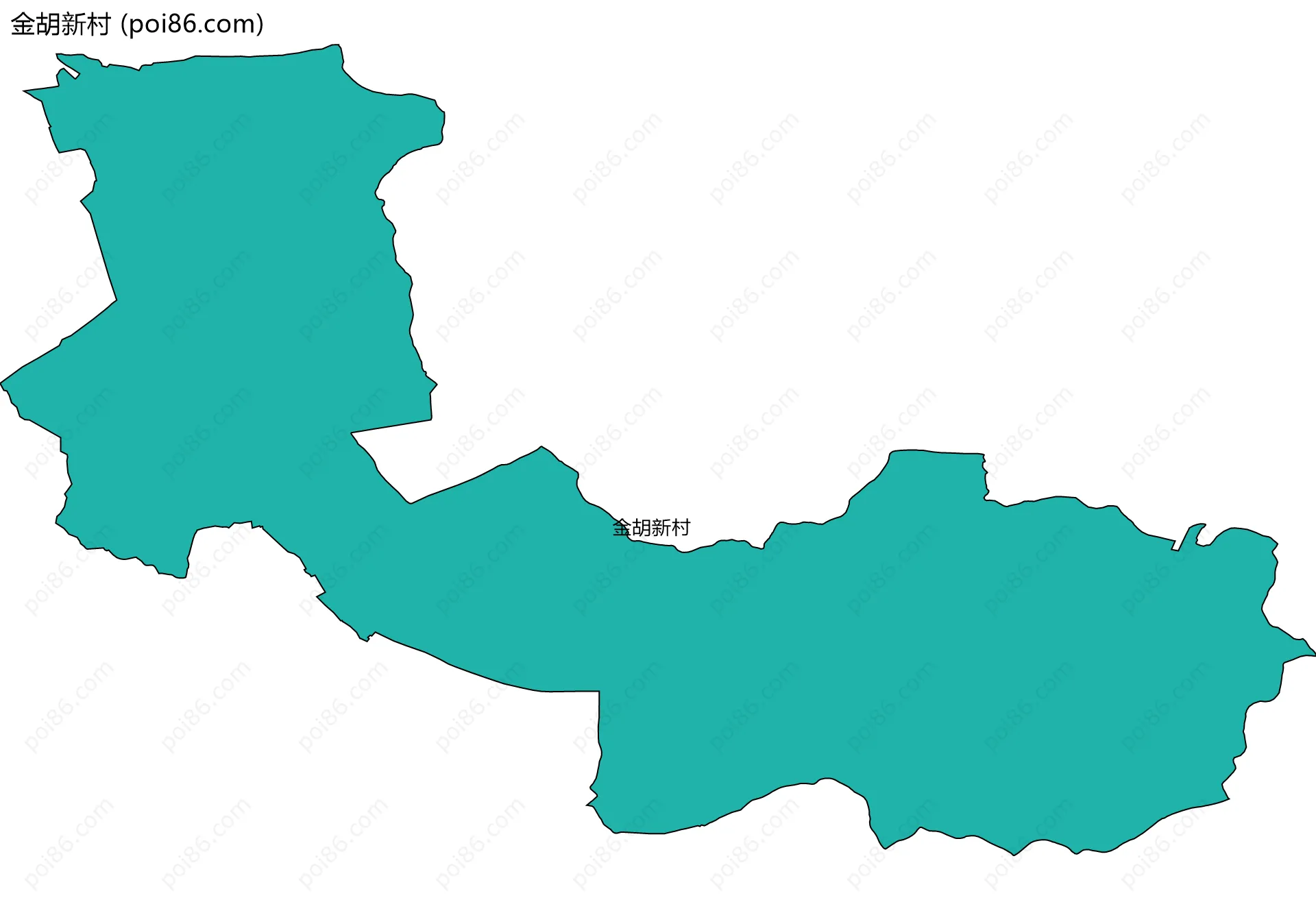金胡新村边界地图