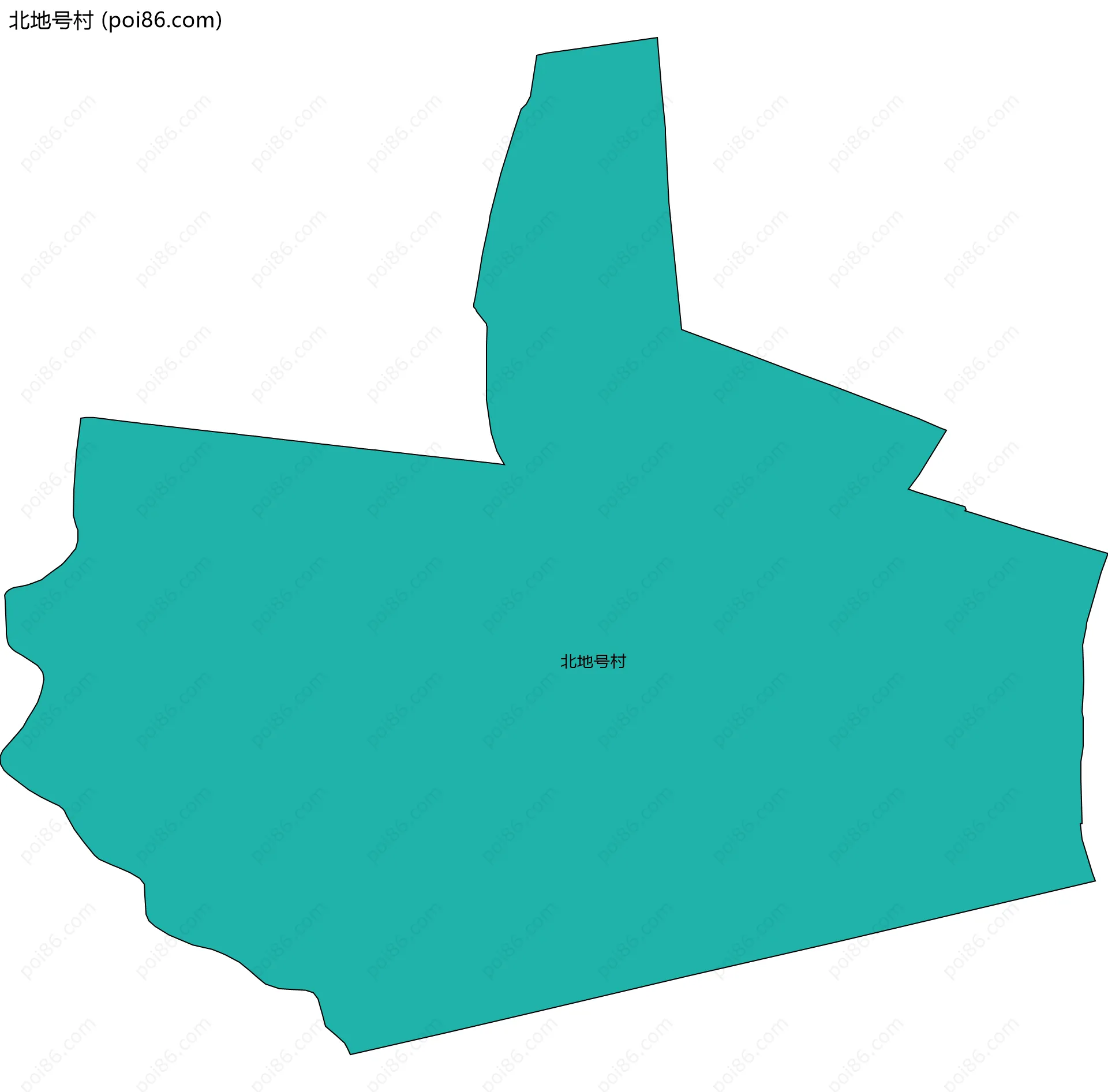 北地号村边界地图