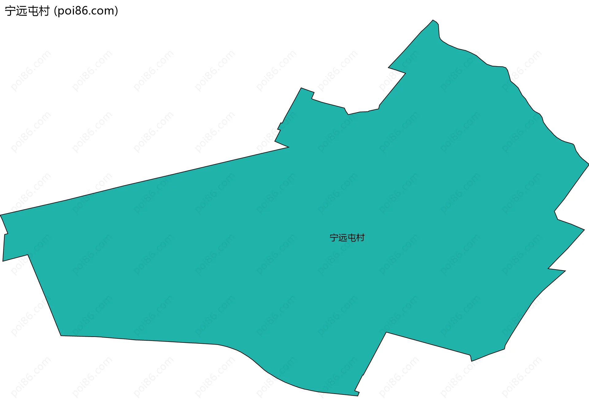 宁远屯村边界地图