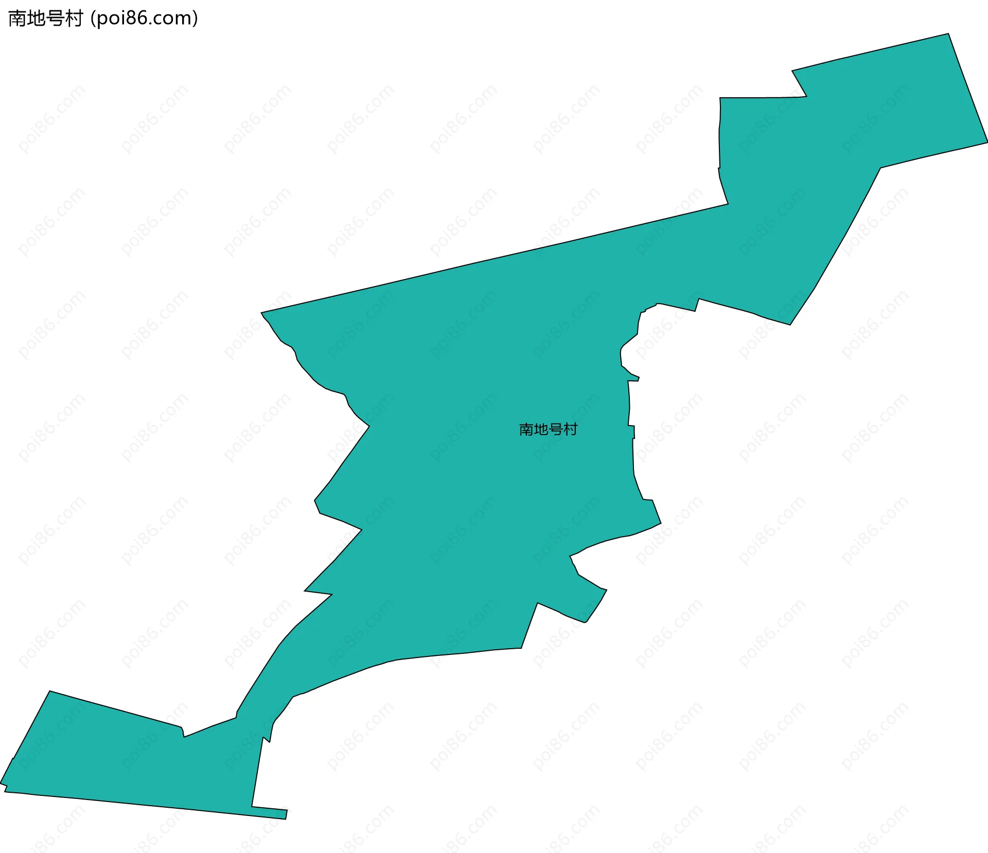 南地号村边界地图