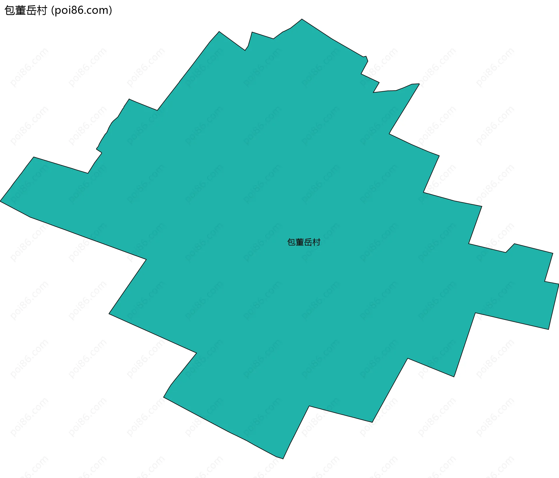 包董岳村边界地图