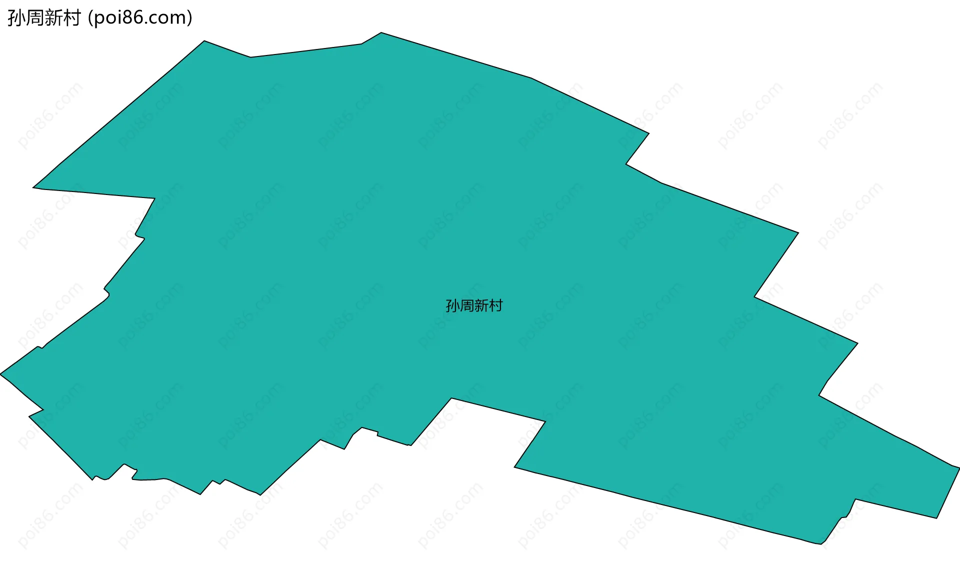 孙周新村边界地图