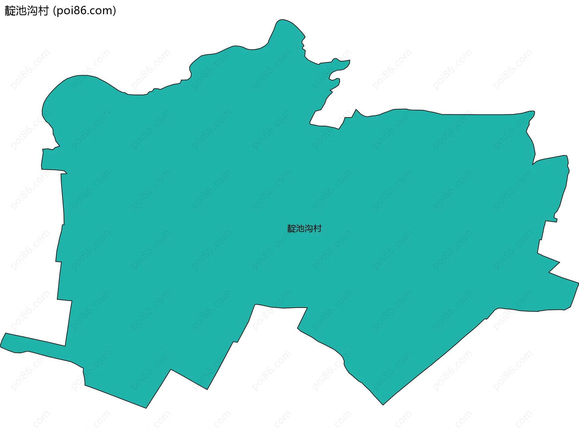 靛池沟村边界地图