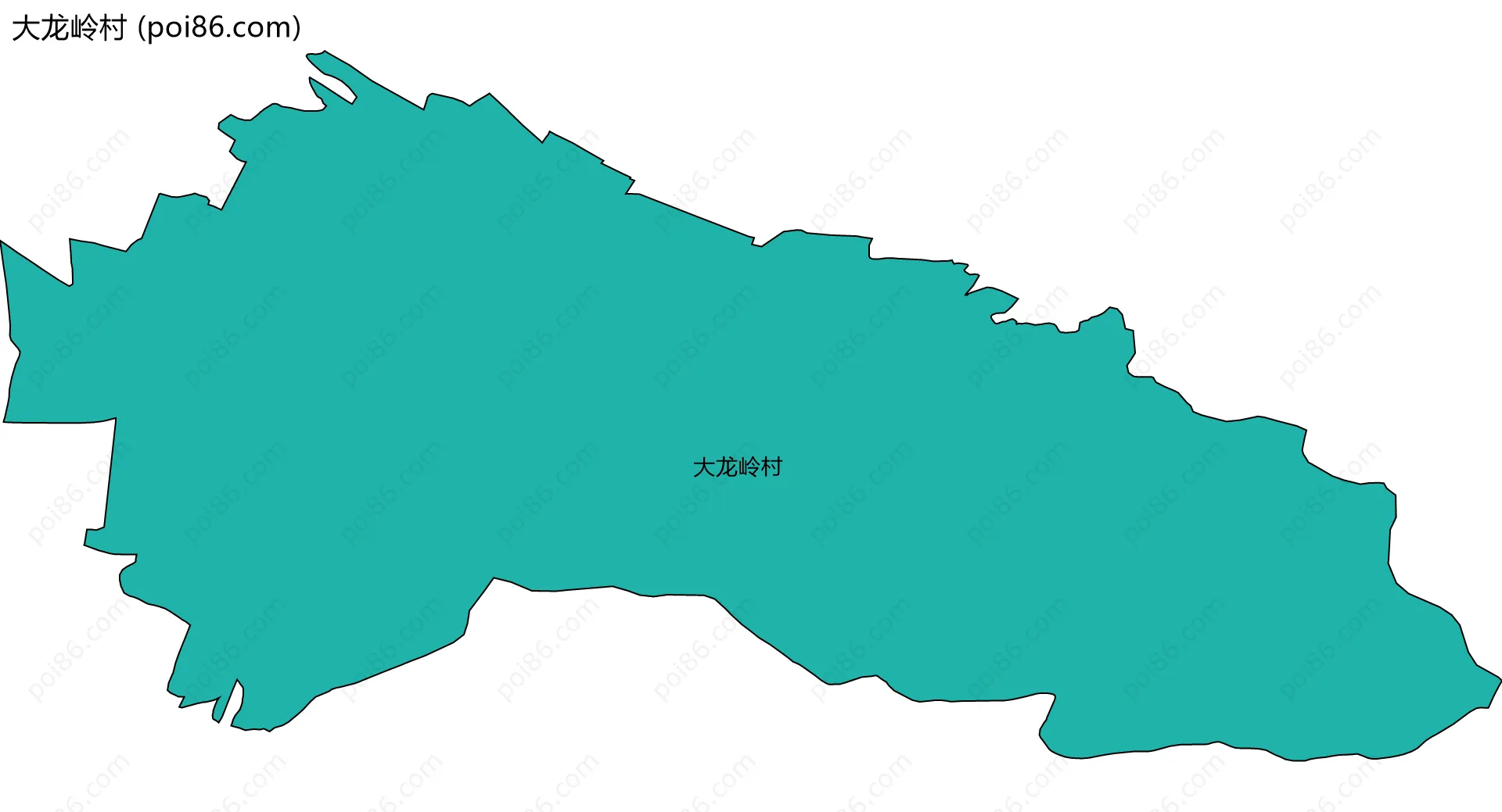 大龙岭村边界地图