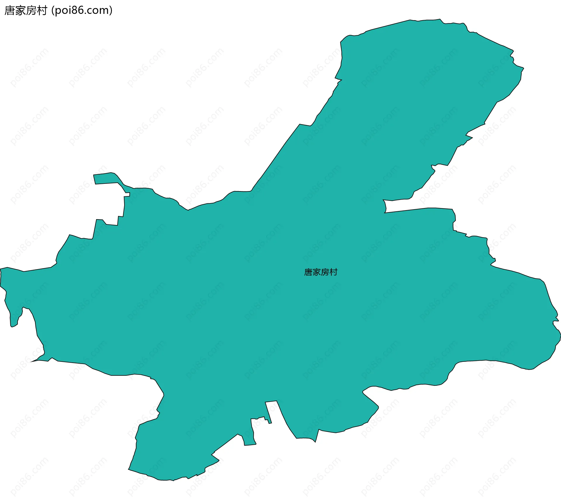 唐家房村边界地图