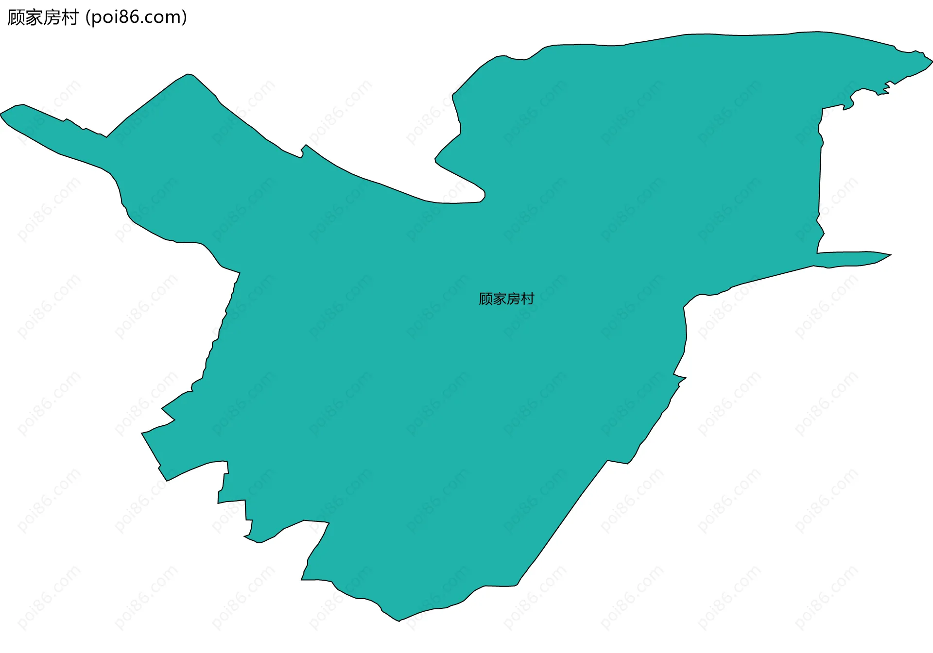 顾家房村边界地图