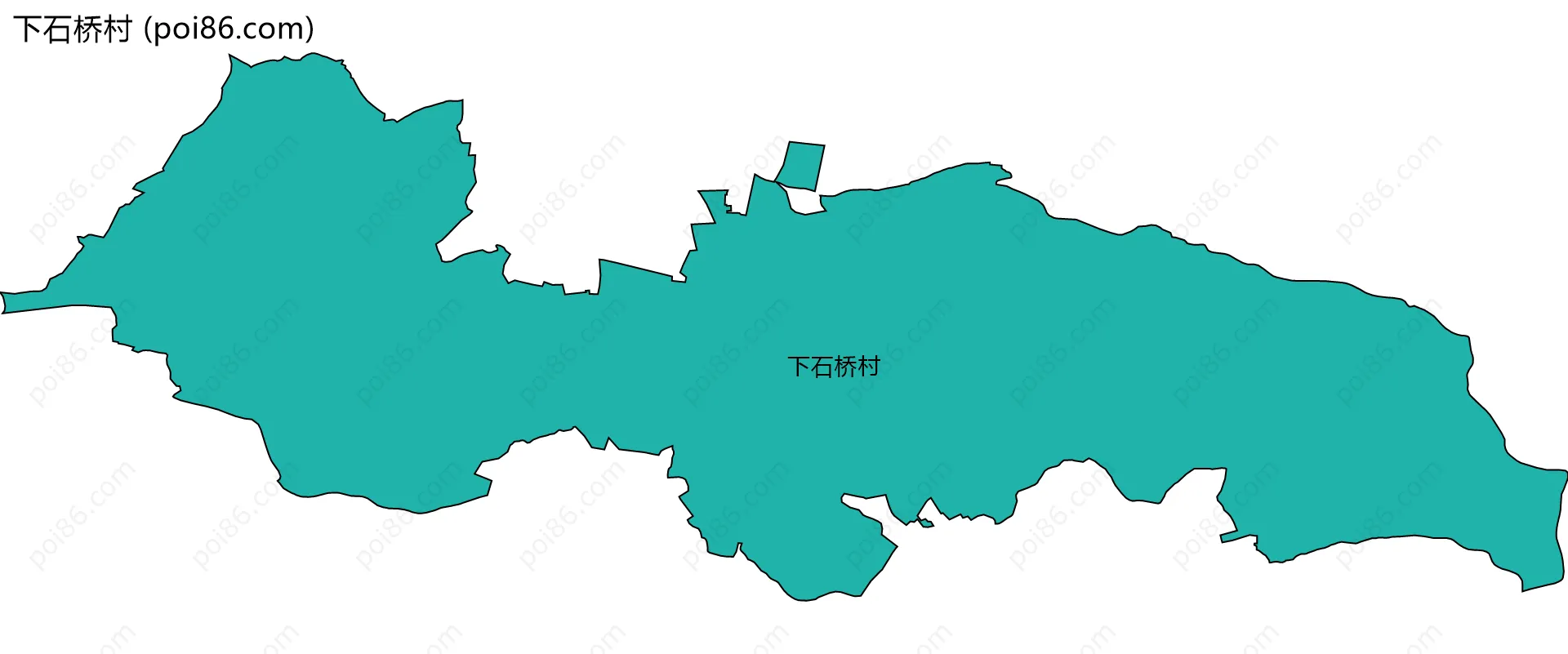 下石桥村边界地图