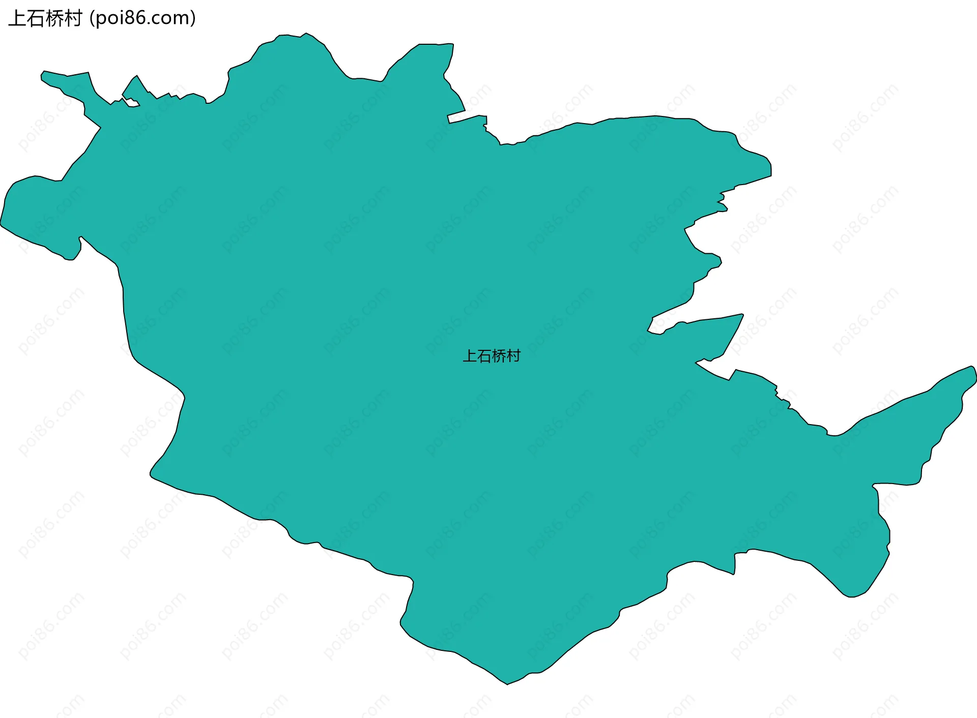 上石桥村边界地图