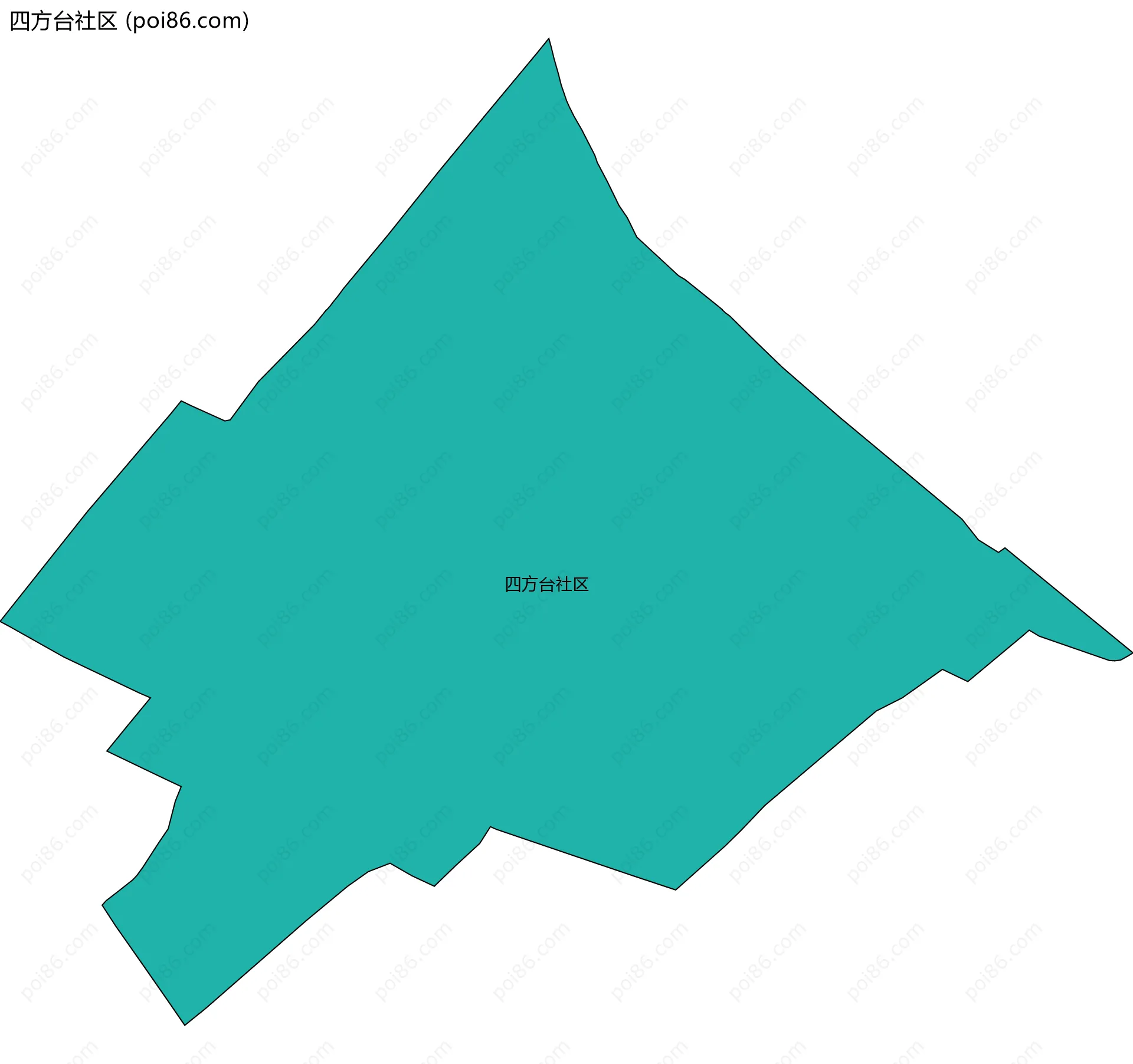 四方台社区边界地图