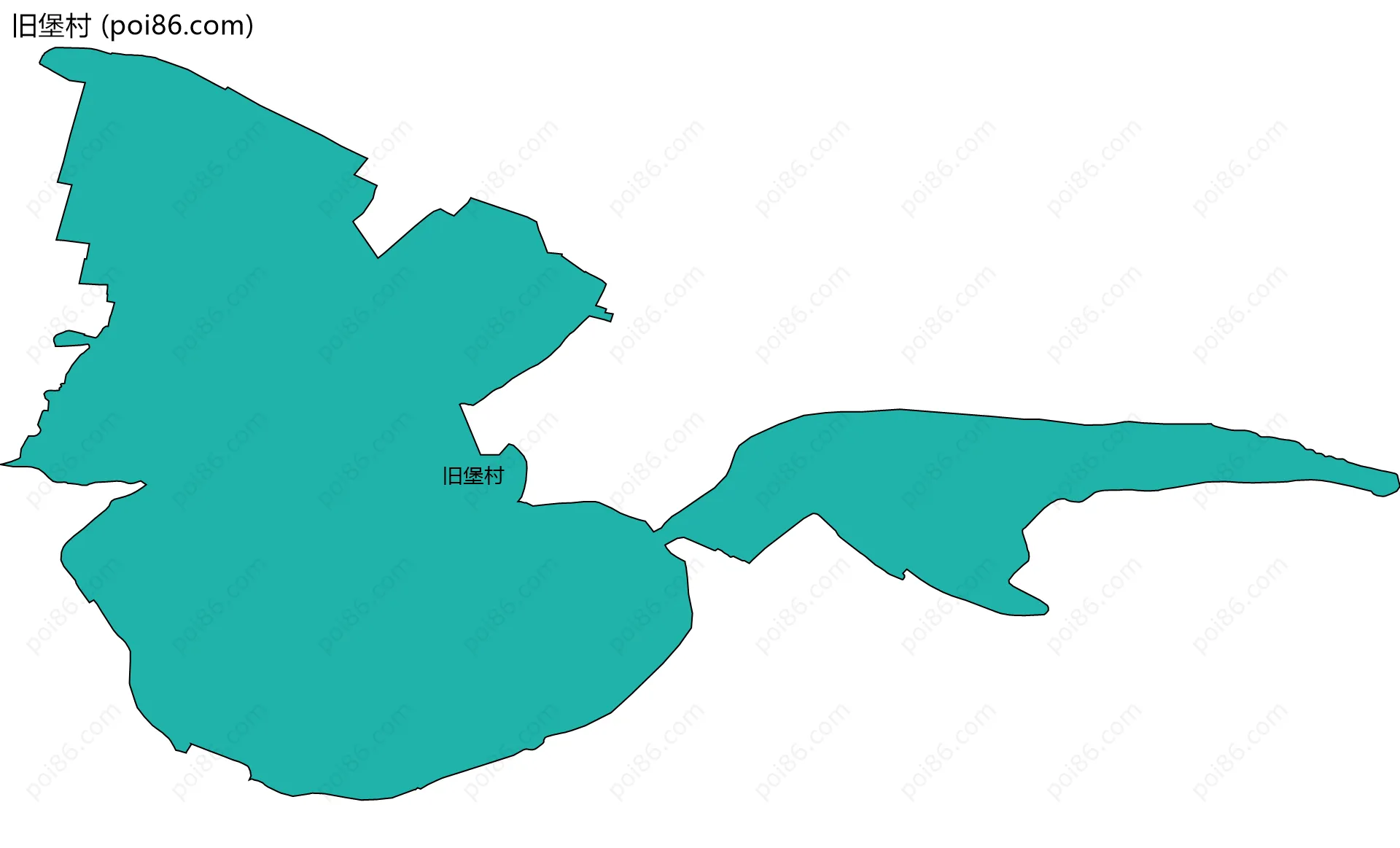 旧堡村边界地图