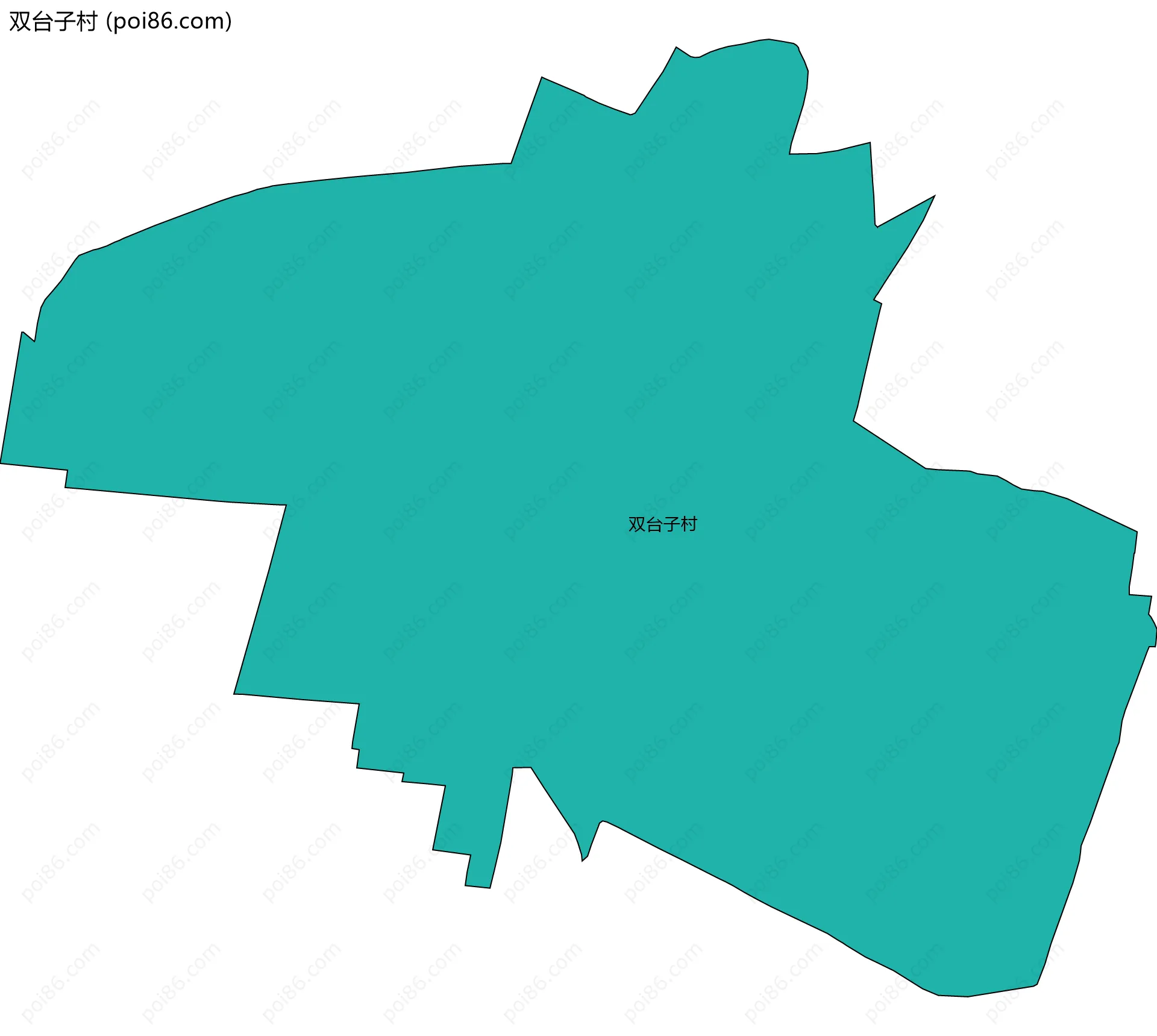双台子村边界地图