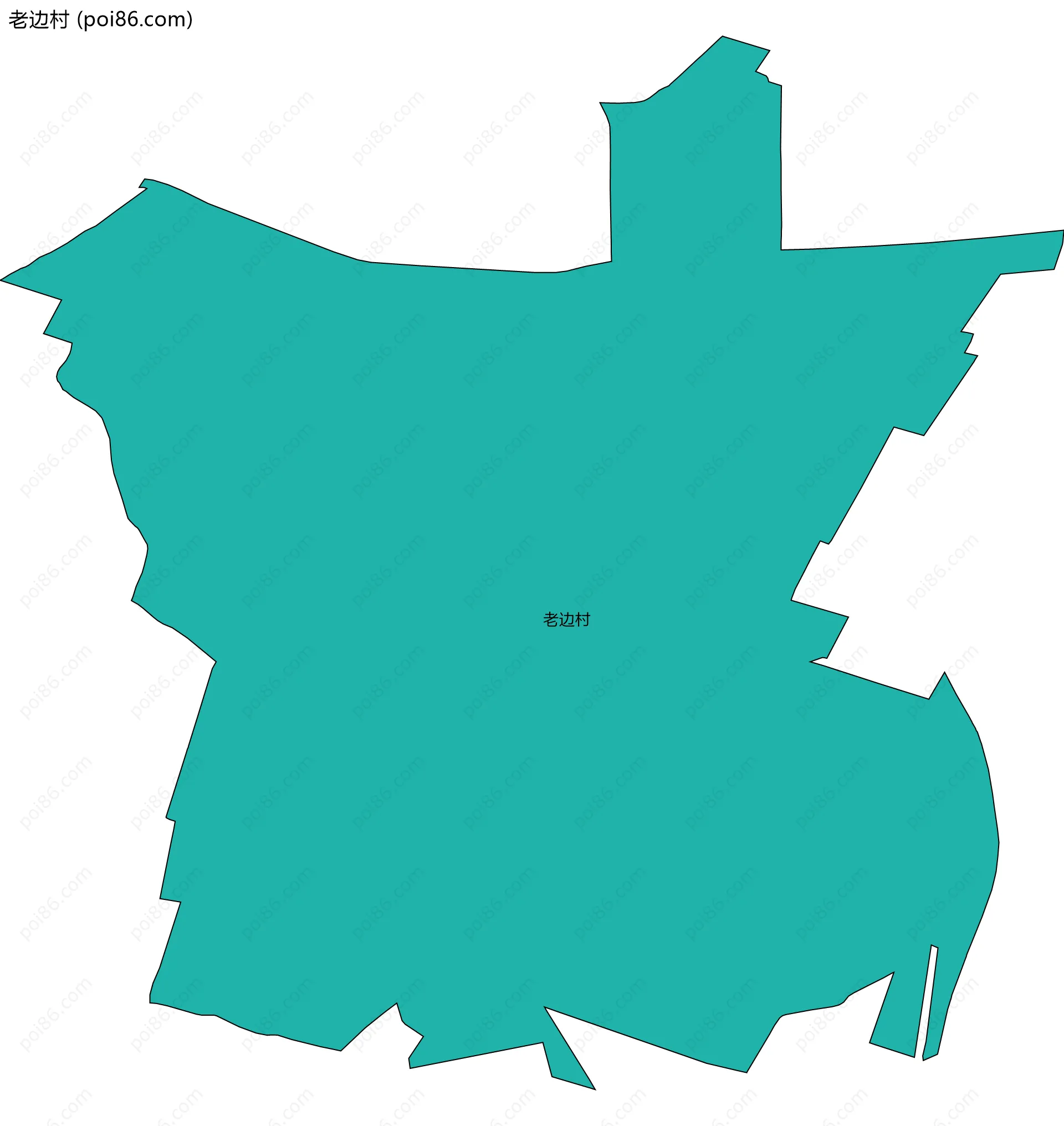 老边村边界地图