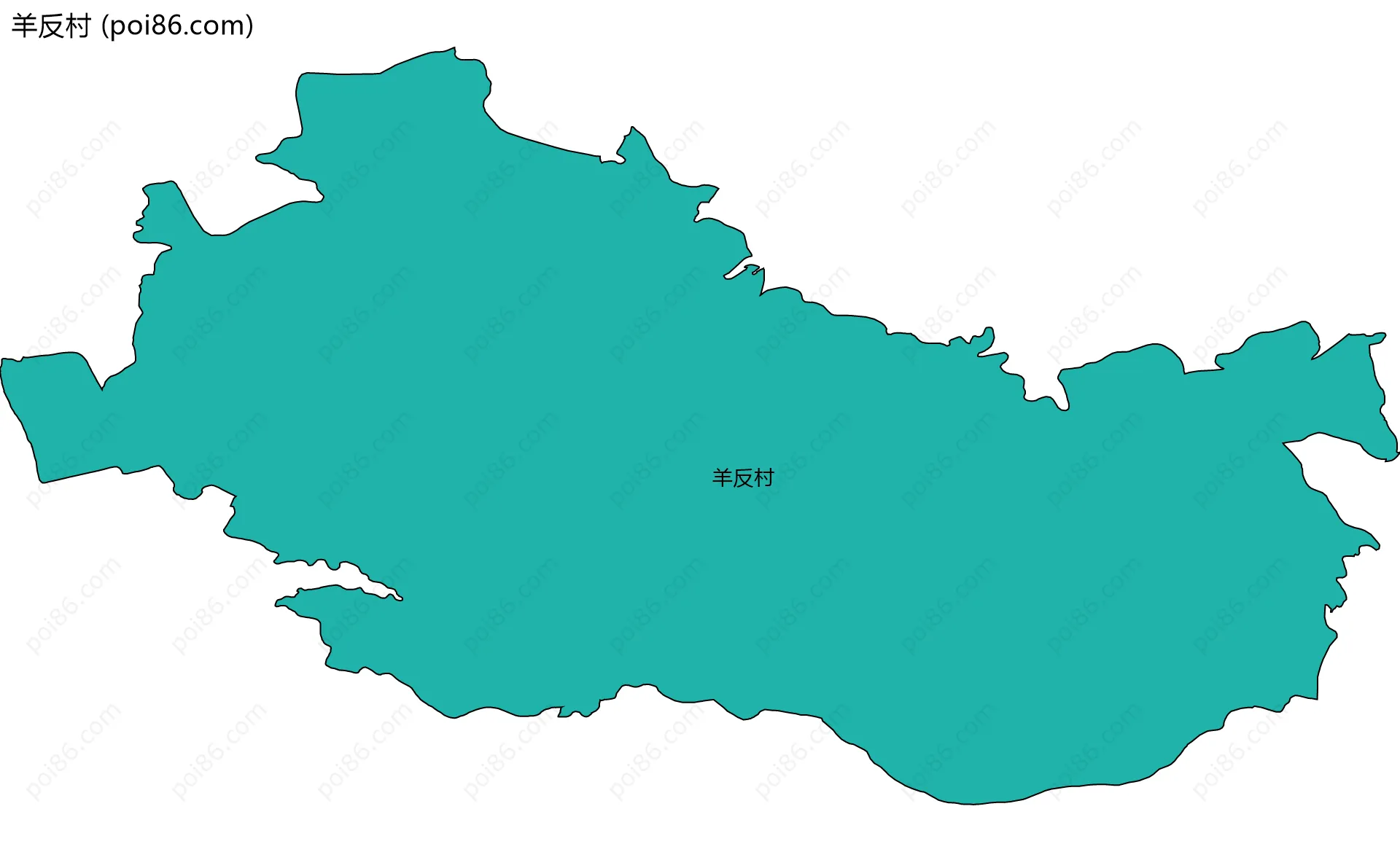 羊反村边界地图