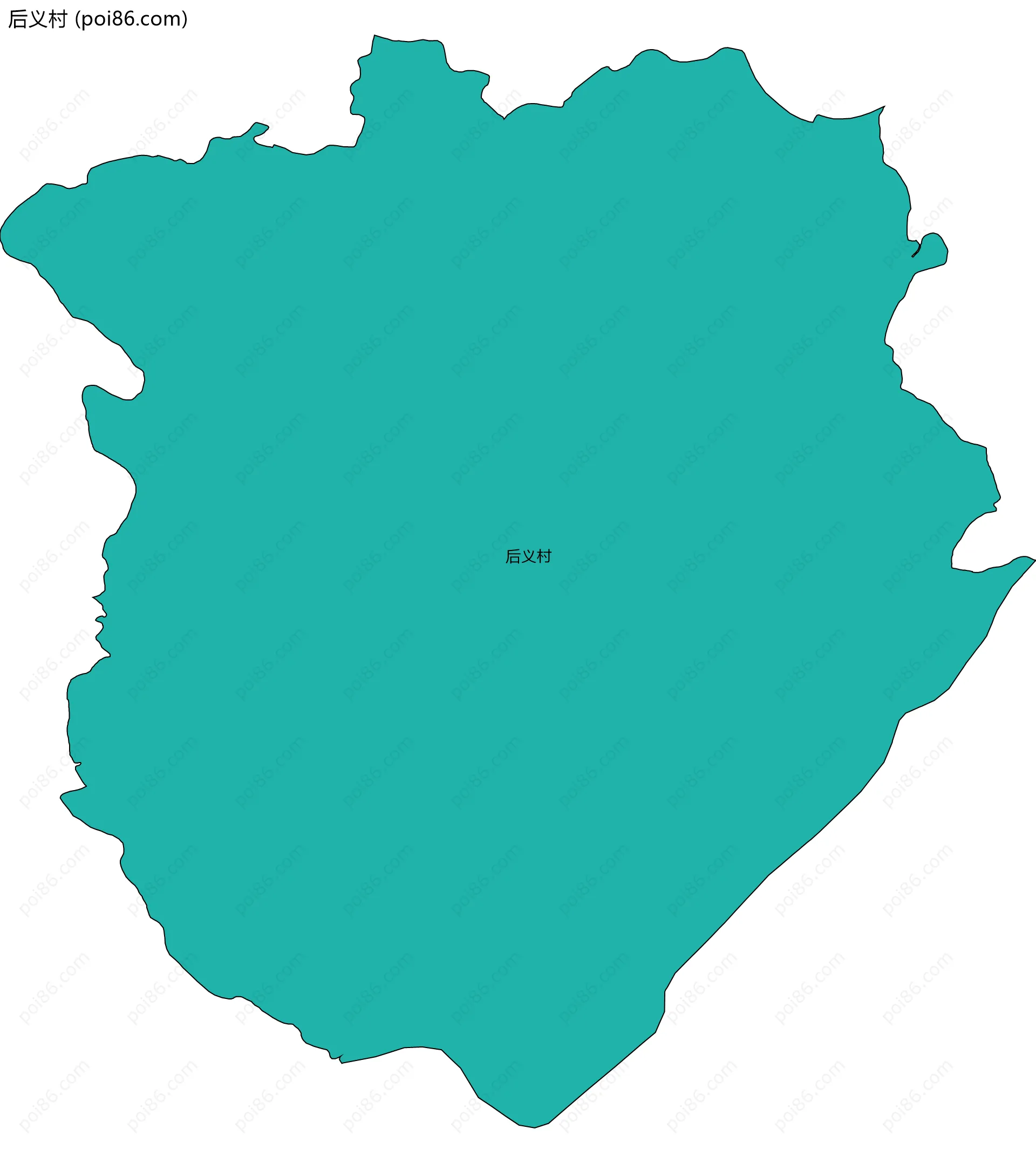 后义村边界地图