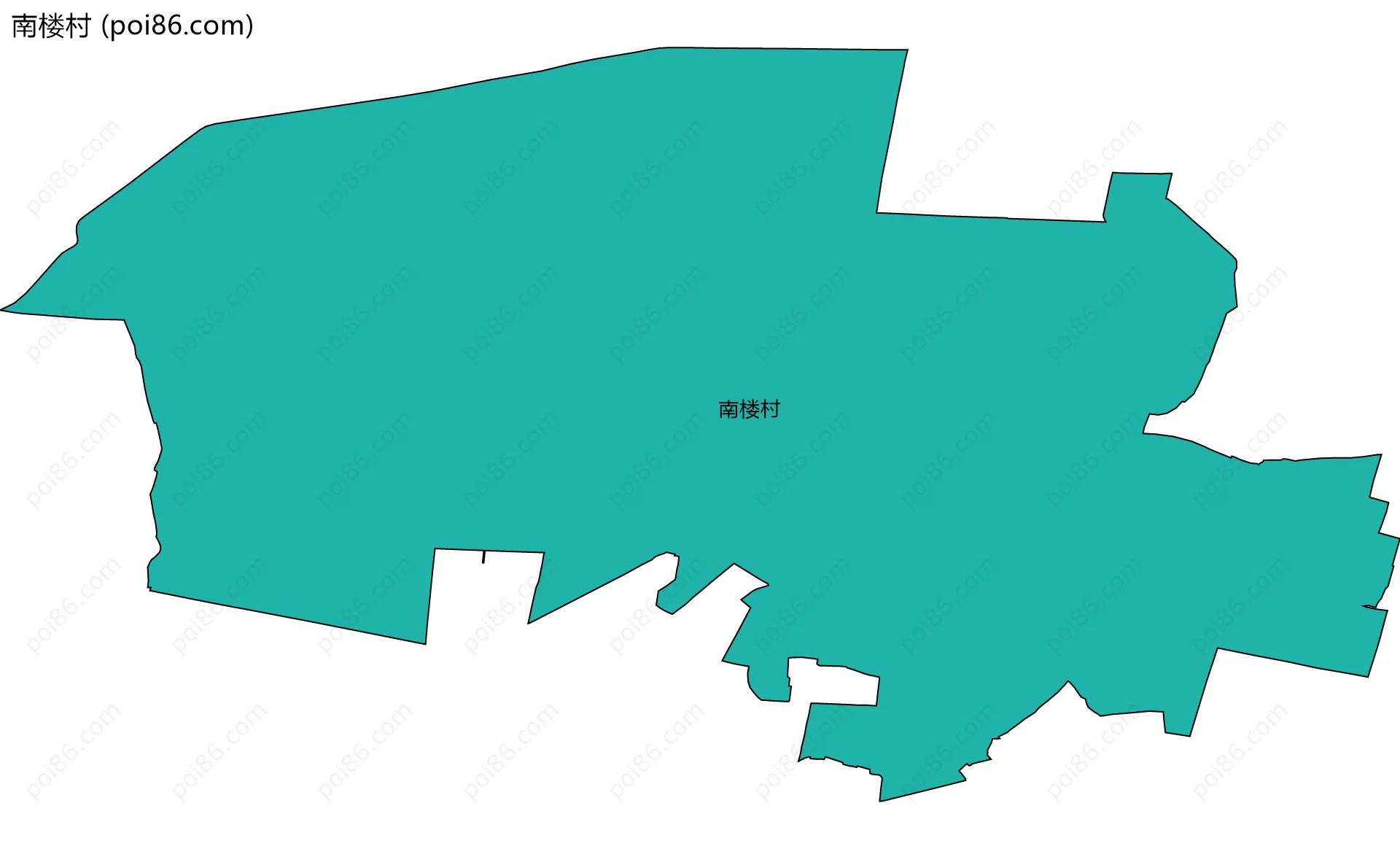 南楼村边界地图