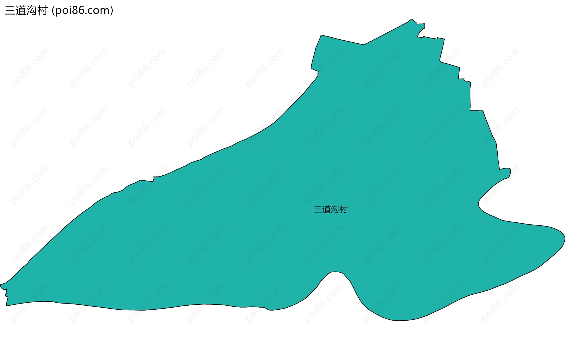 三道沟村边界地图