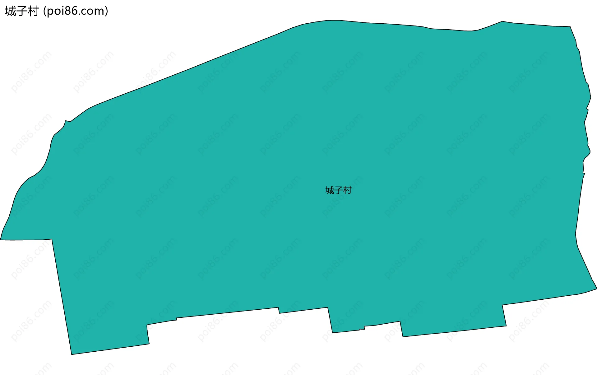 城子村边界地图