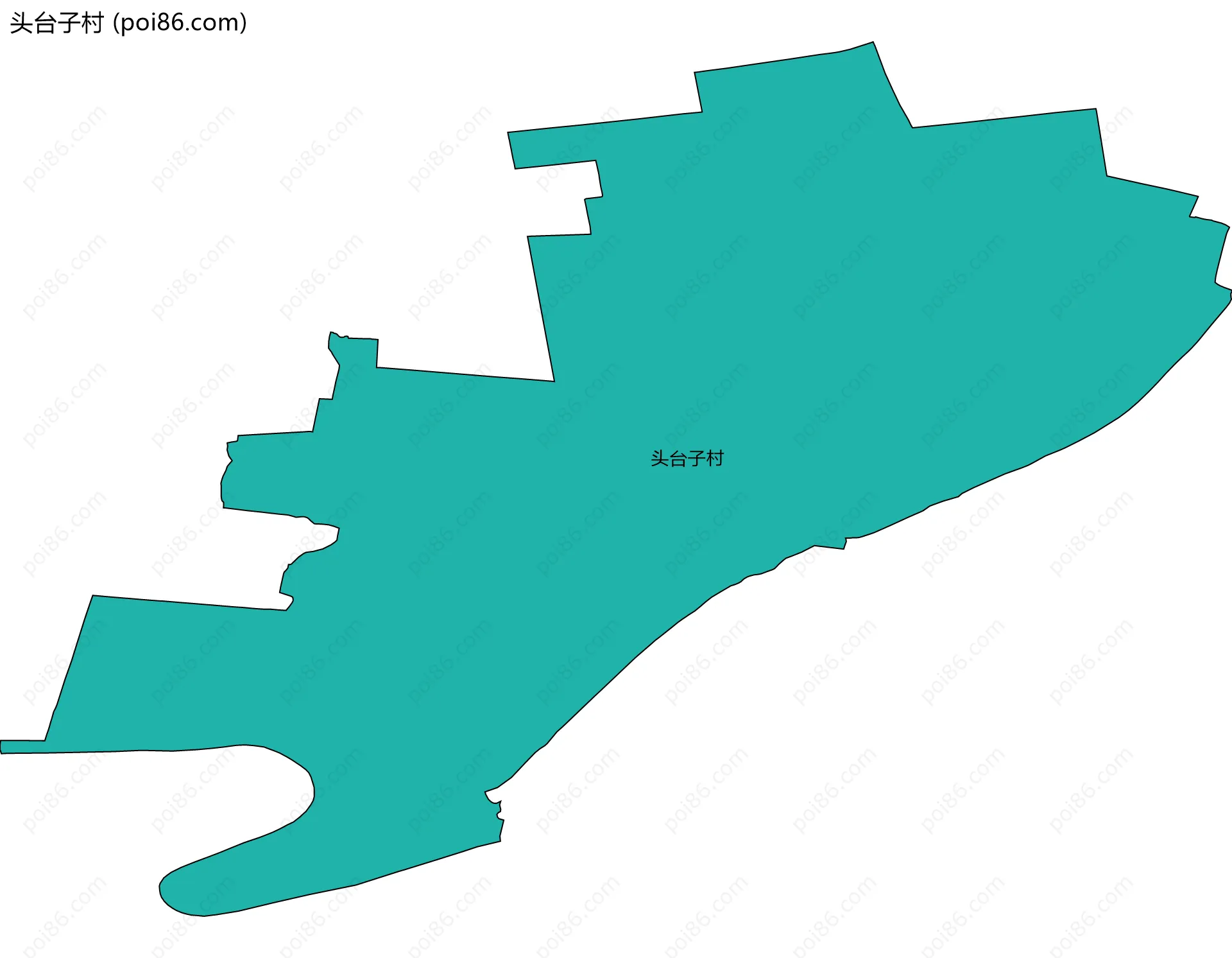 头台子村边界地图