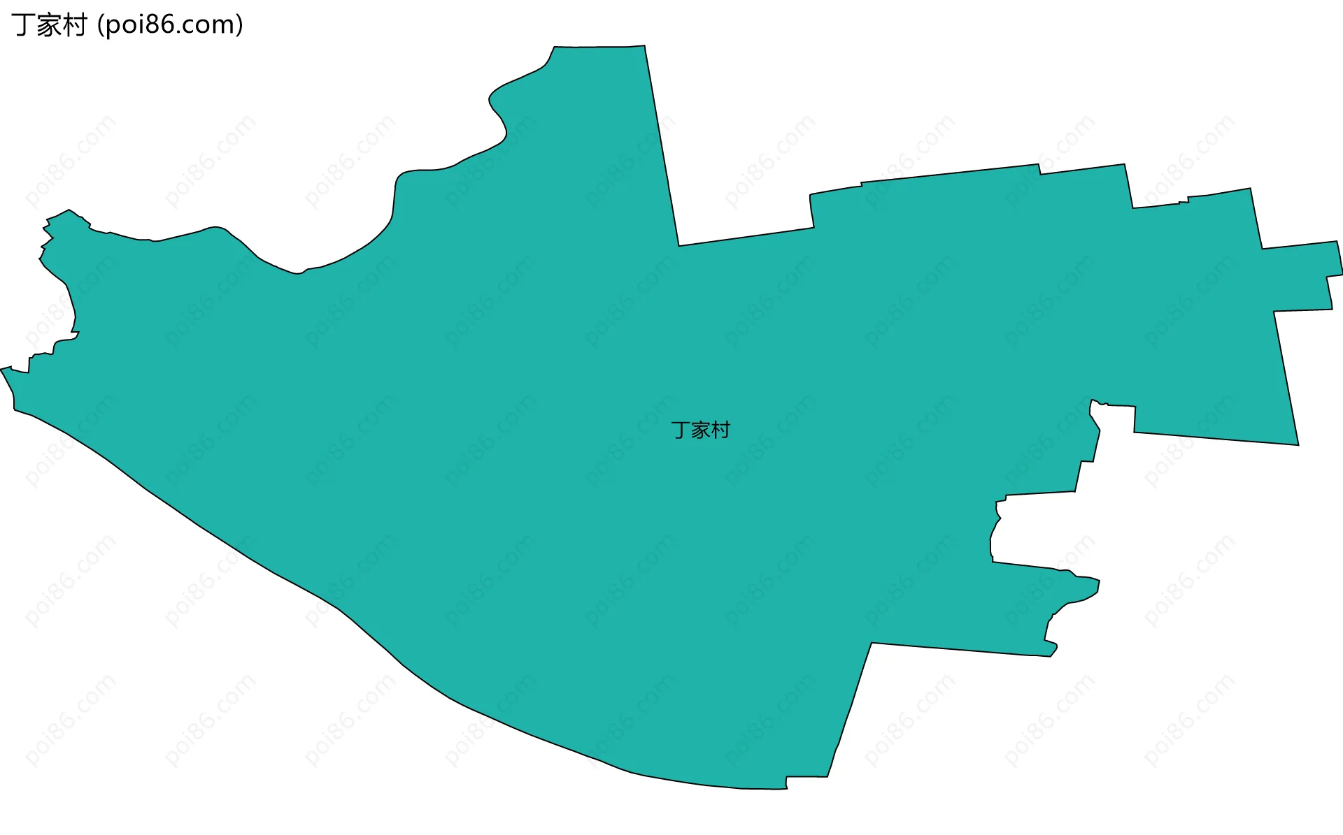 丁家村边界地图