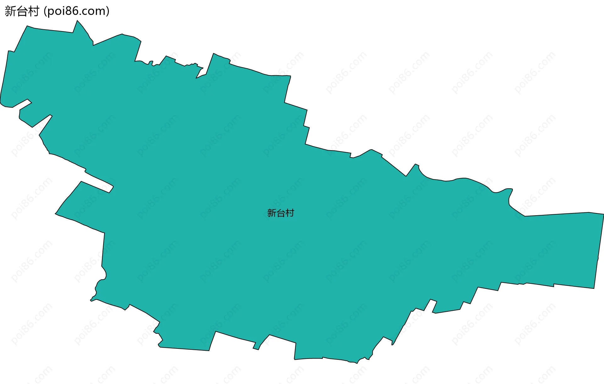 新台村边界地图