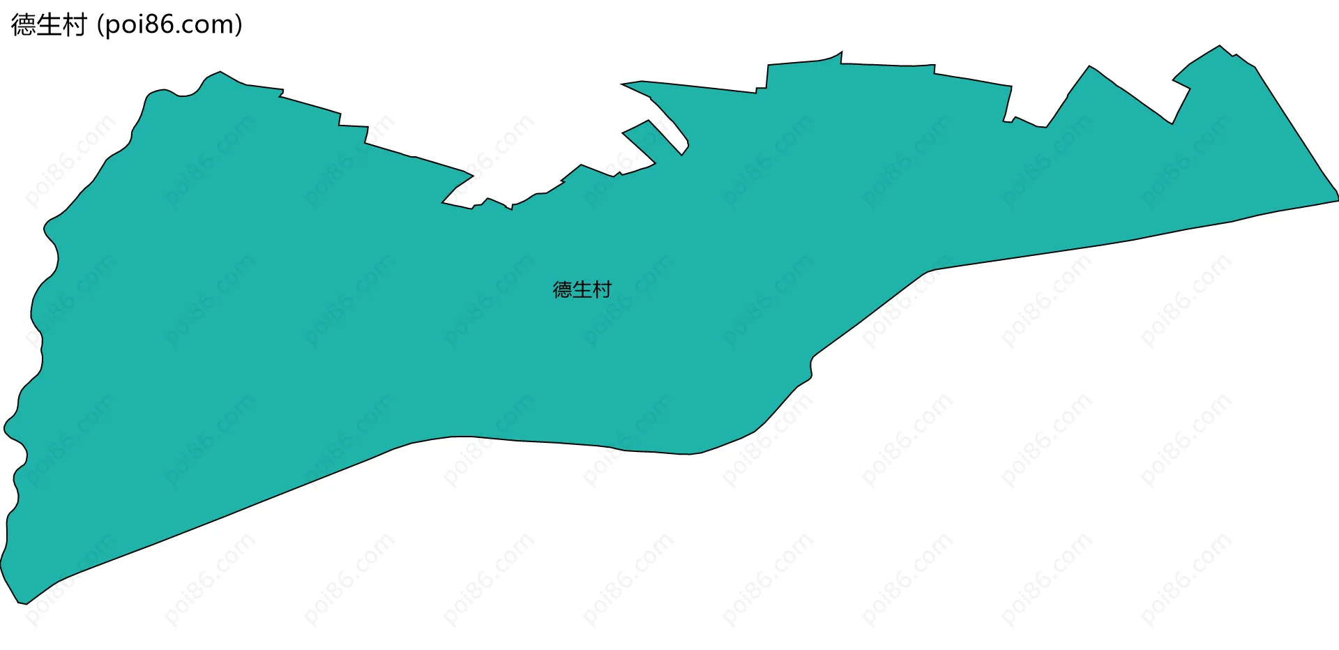 德生村边界地图